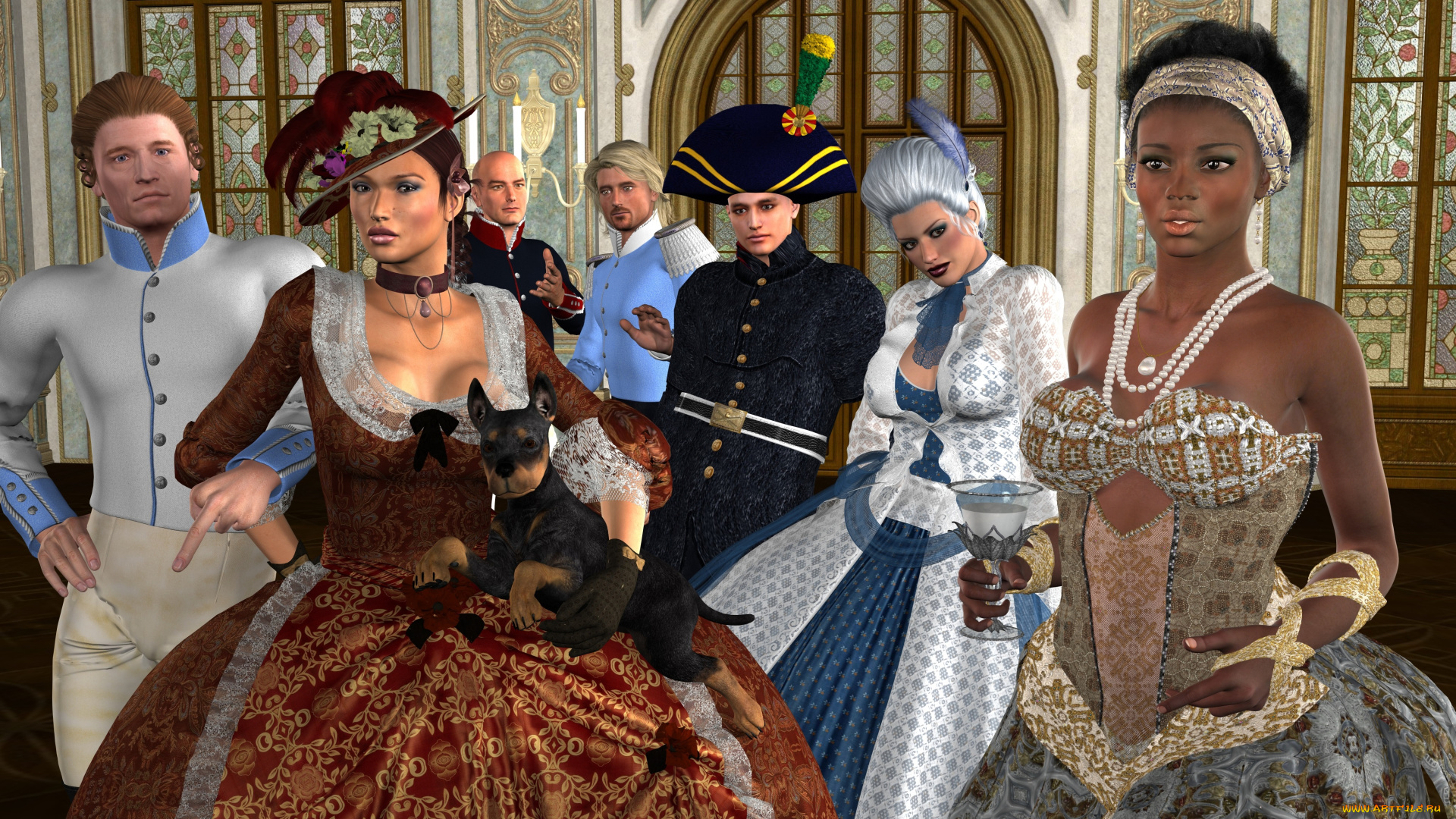 3д, графика, people, люди, мальчики, девушки