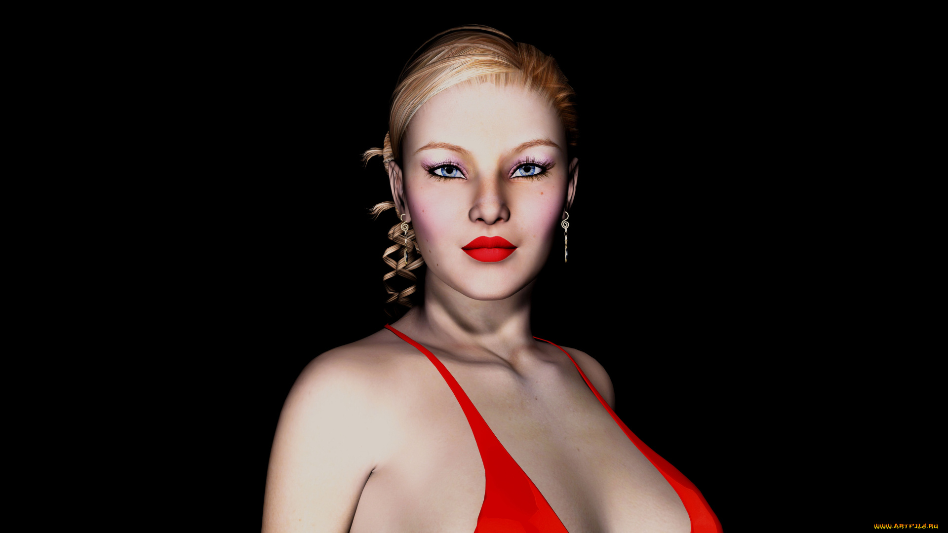 3д, графика, portraits, портрет, девушка