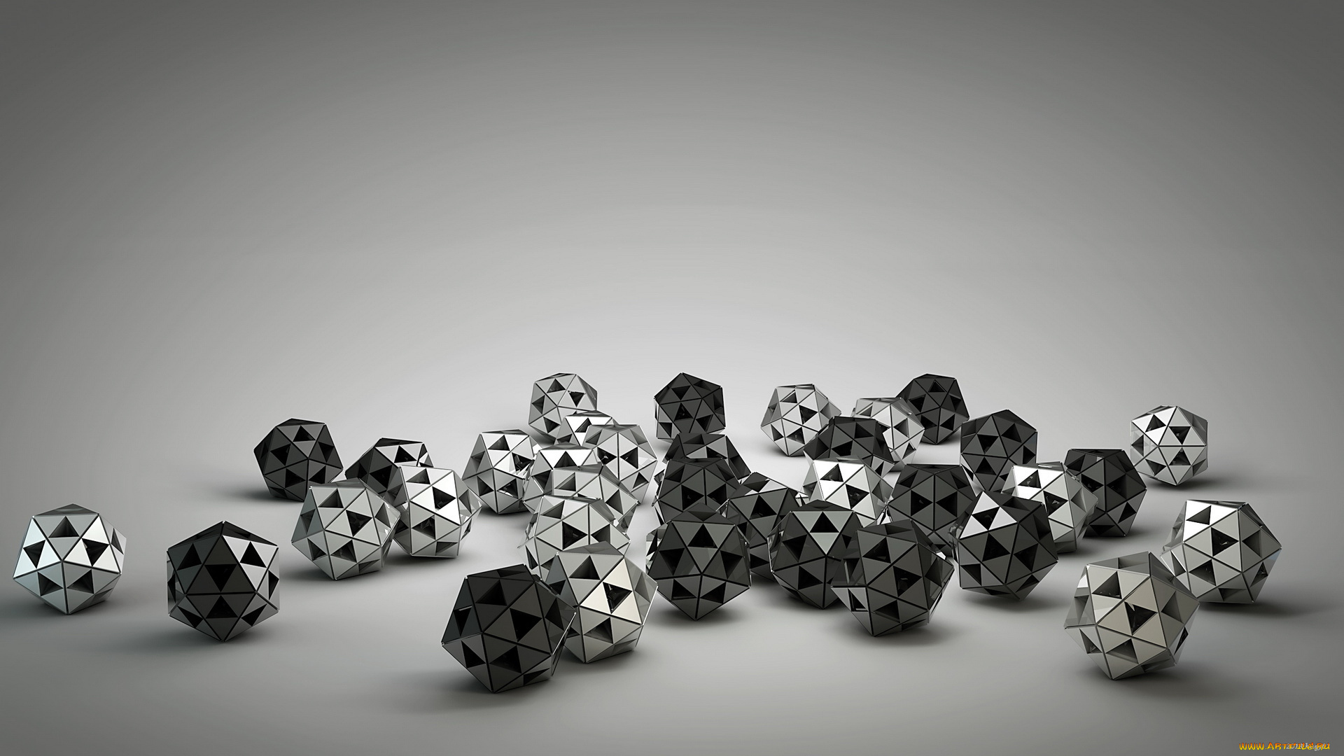 3д, графика, шары