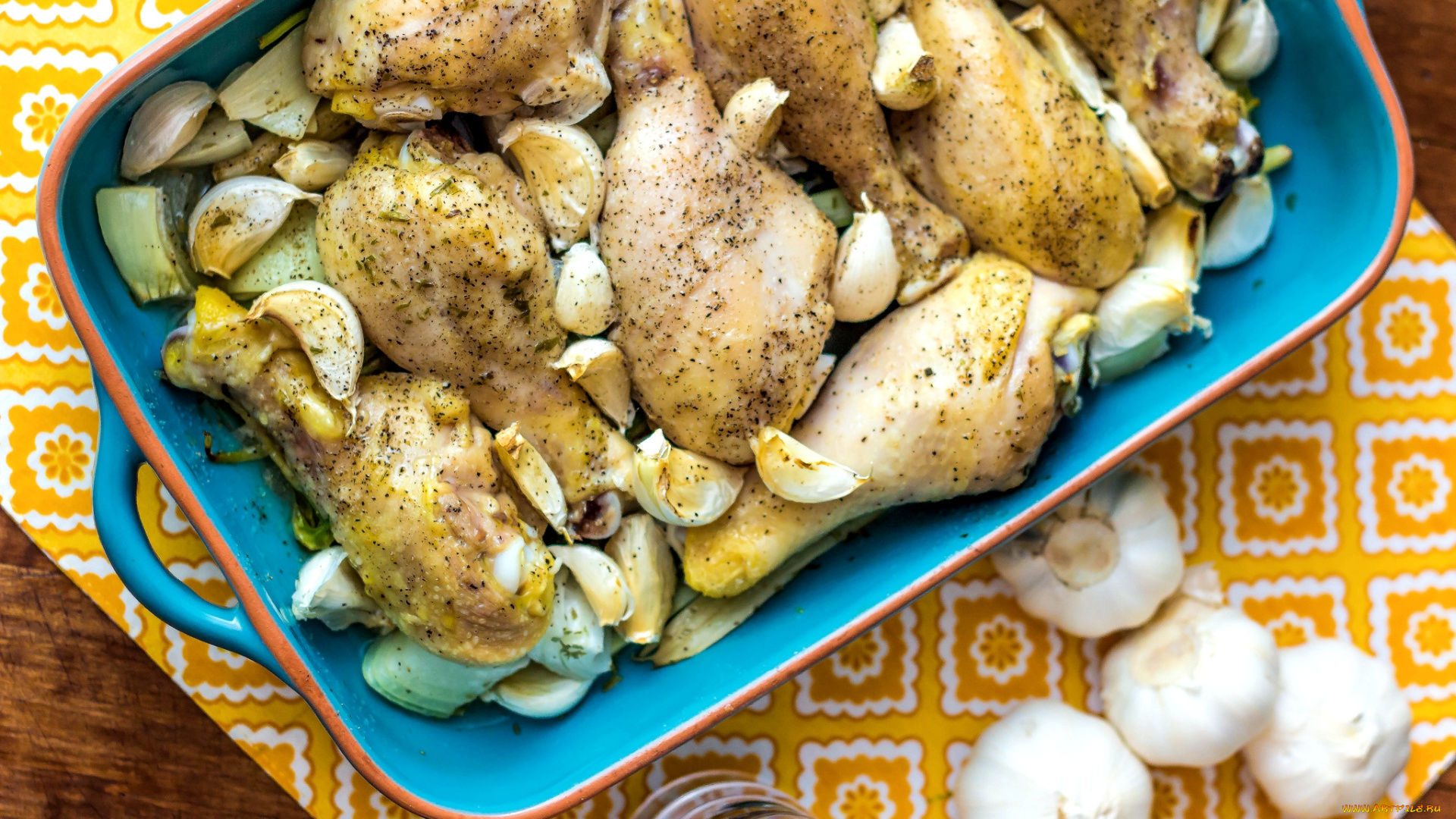 еда, мясные, блюда, чеснок, курятина, ножки