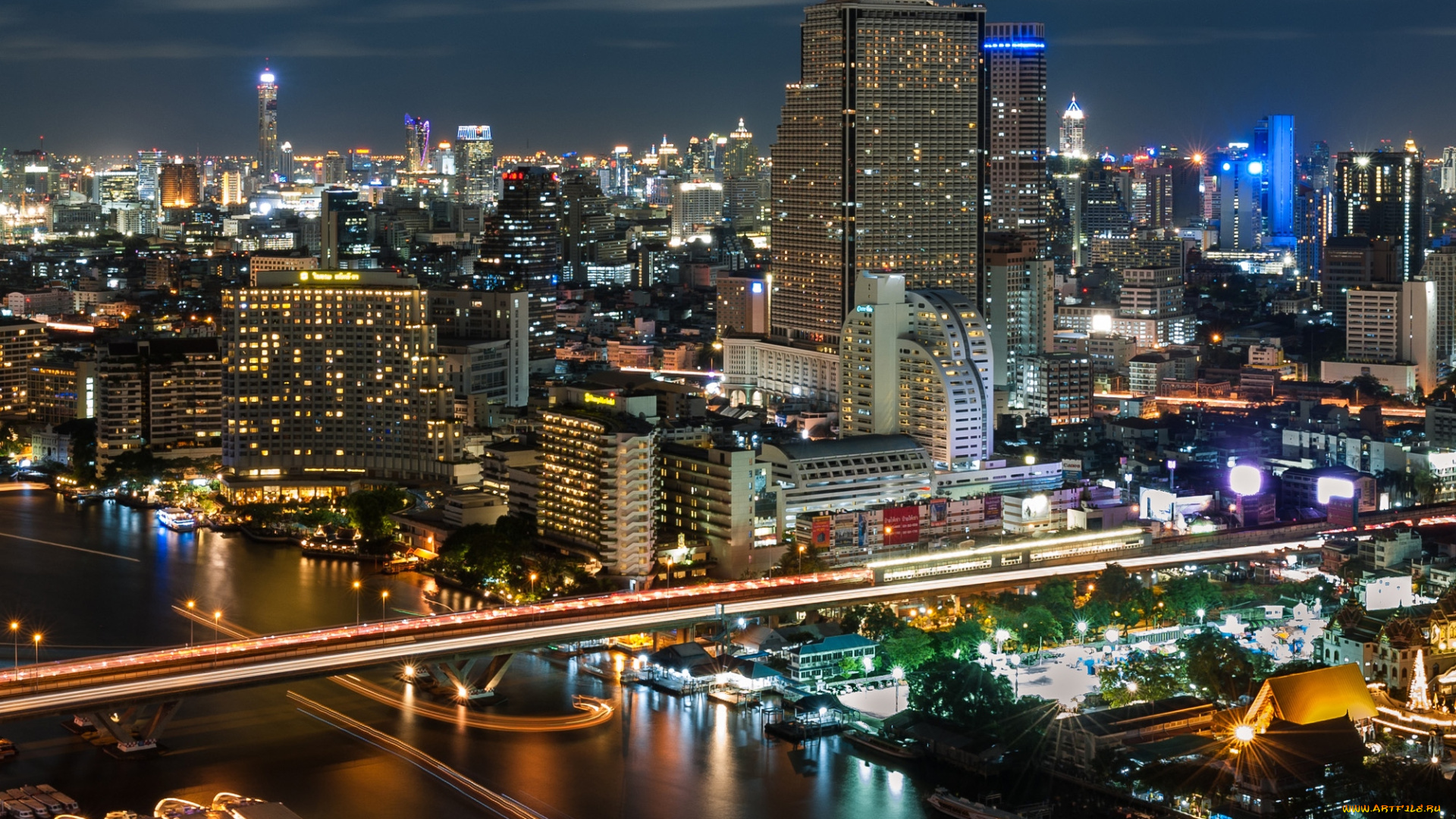 города, бангкок, таиланд, мегаполис