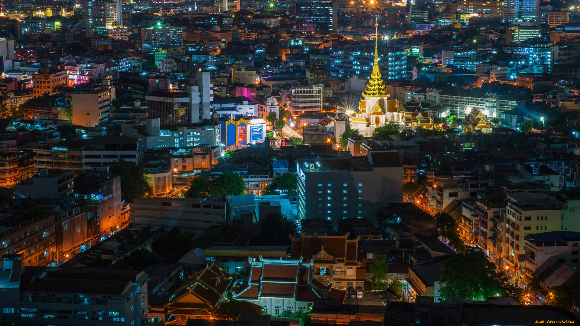 города, бангкок, таиланд, мегаполис