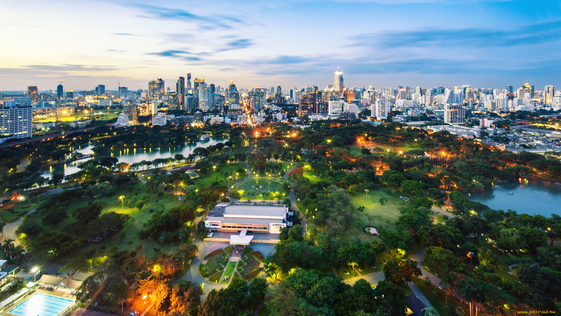 города, бангкок, таиланд, парк
