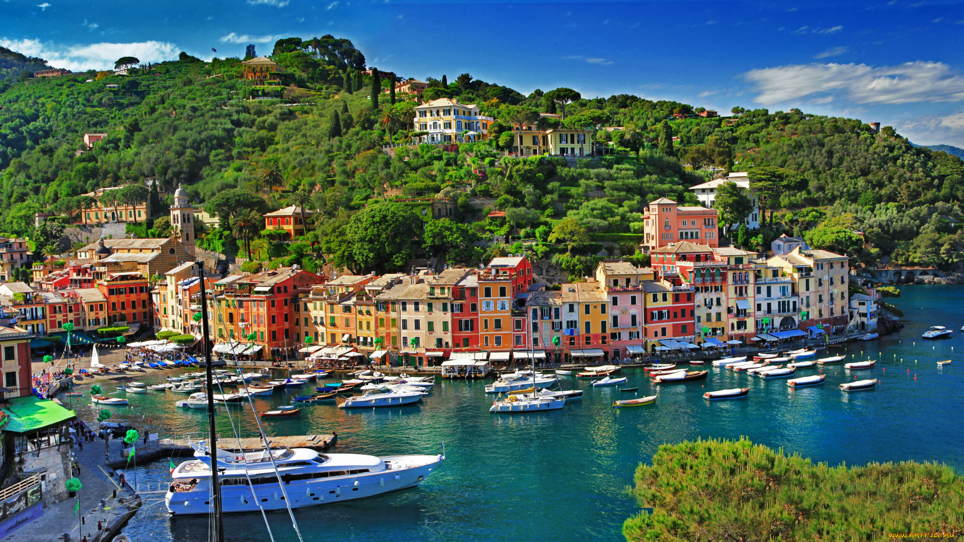 portofino, liguria, italia, города, амальфийское, лигурийское, побережье, италия, портофино, лигурия, бухта, море, здания, пейзаж, яхта, катера