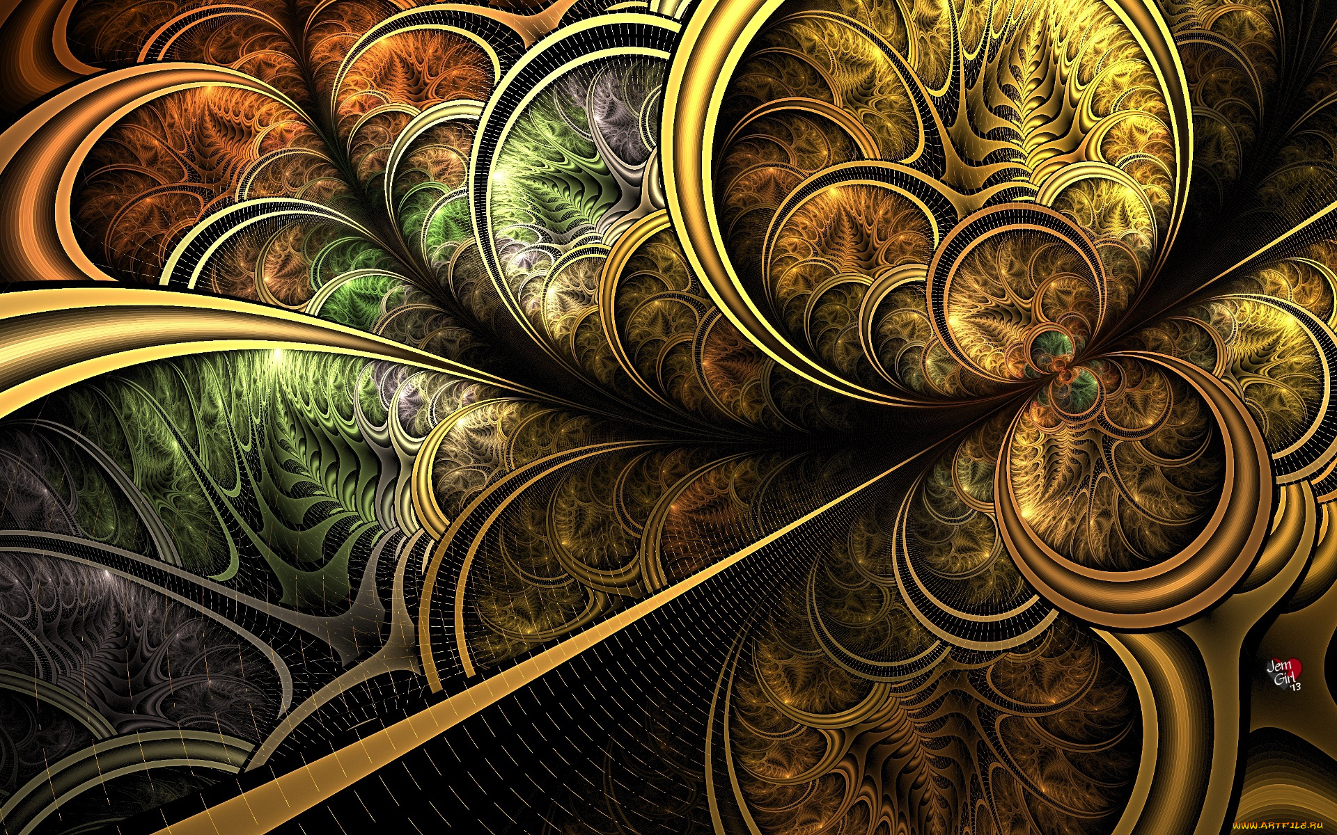 3д, графика, fractal, фракталы, узор