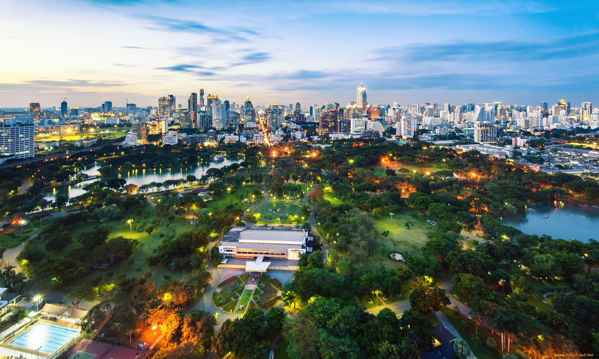 города, бангкок, таиланд, парк