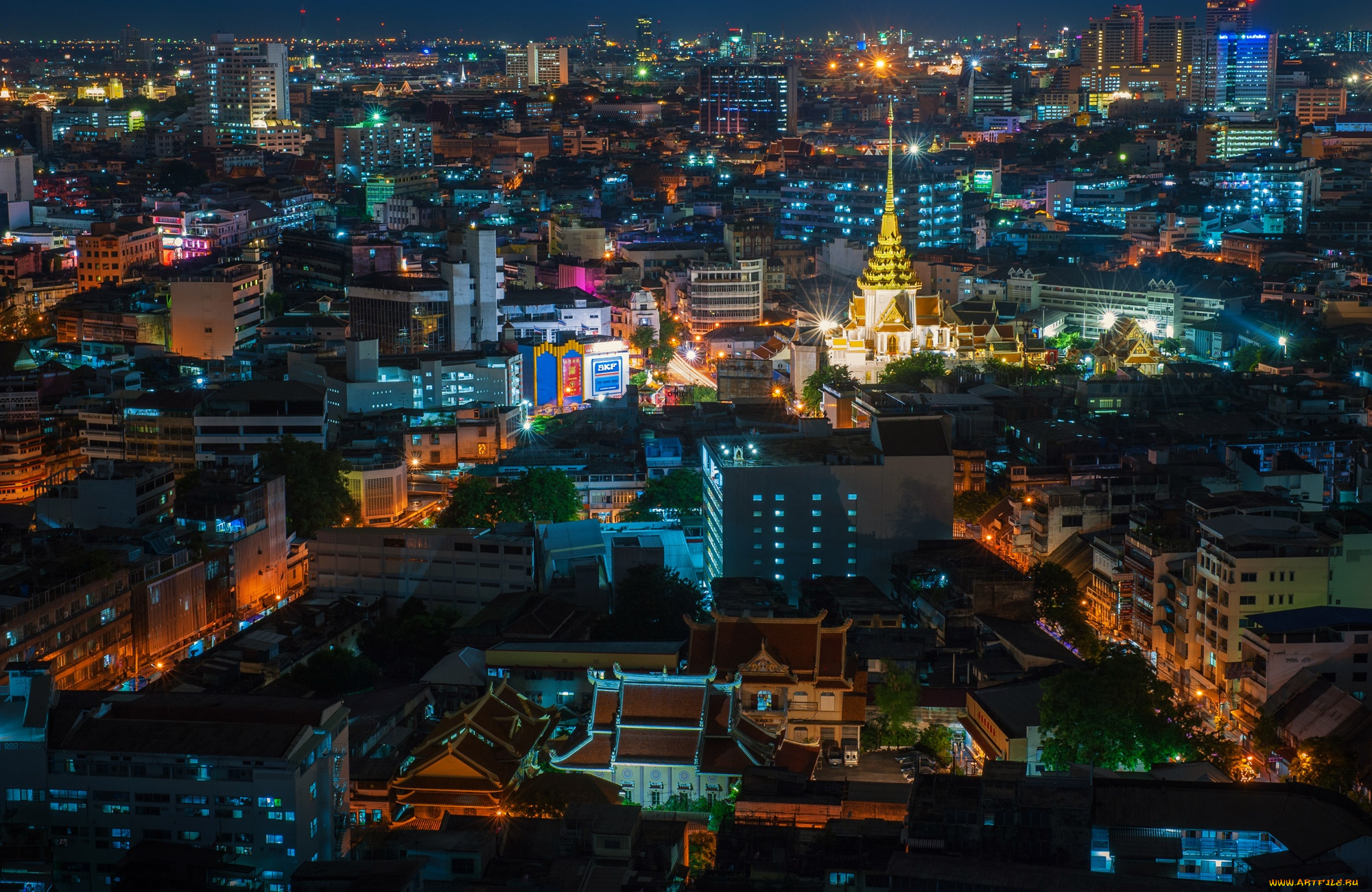 города, бангкок, таиланд, мегаполис
