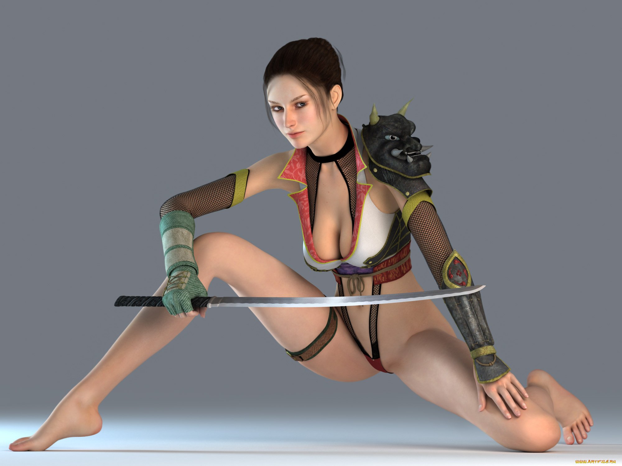 3д, графика, amazon, амазонки, девушка, меч