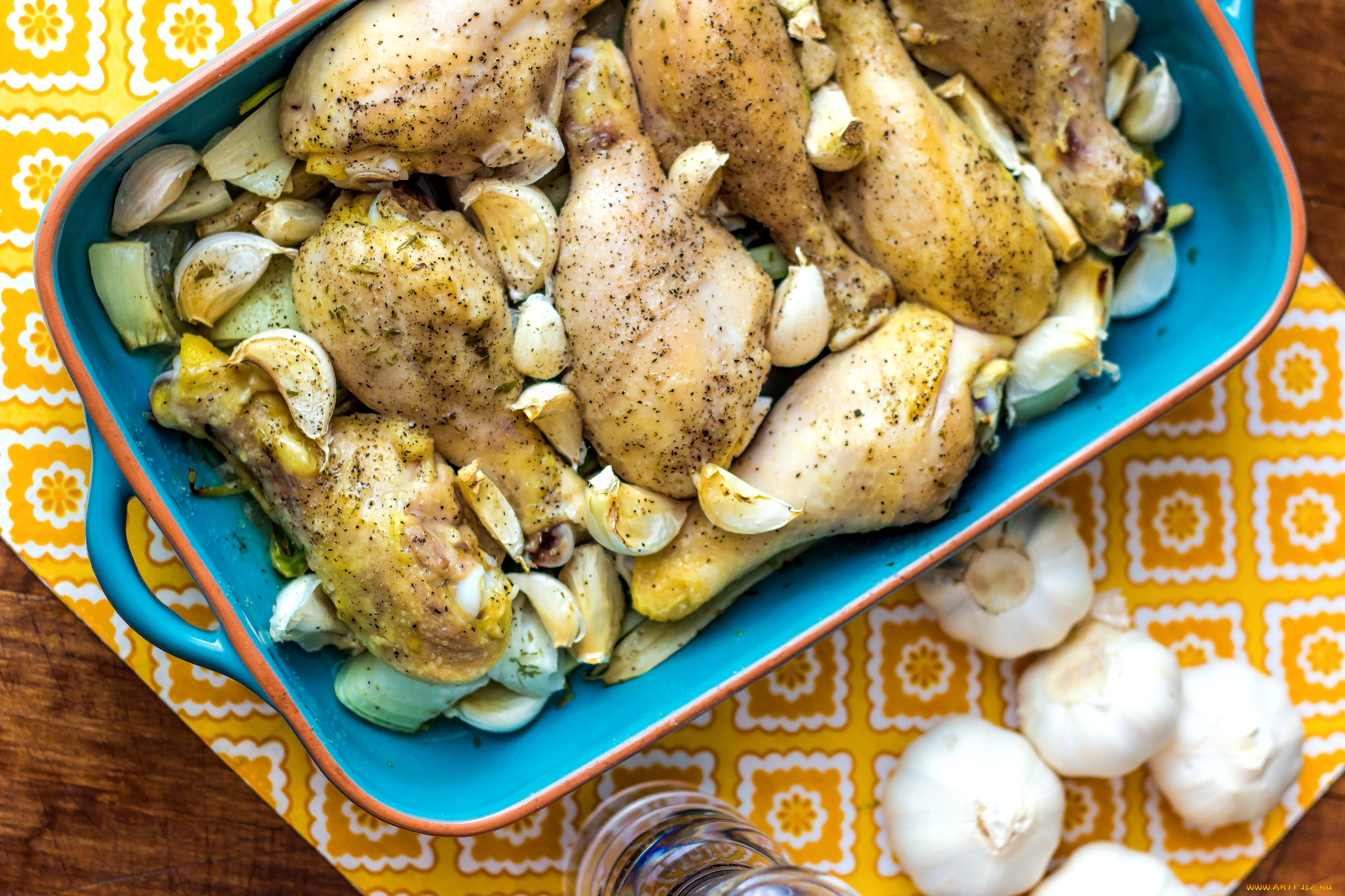 еда, мясные, блюда, чеснок, курятина, ножки