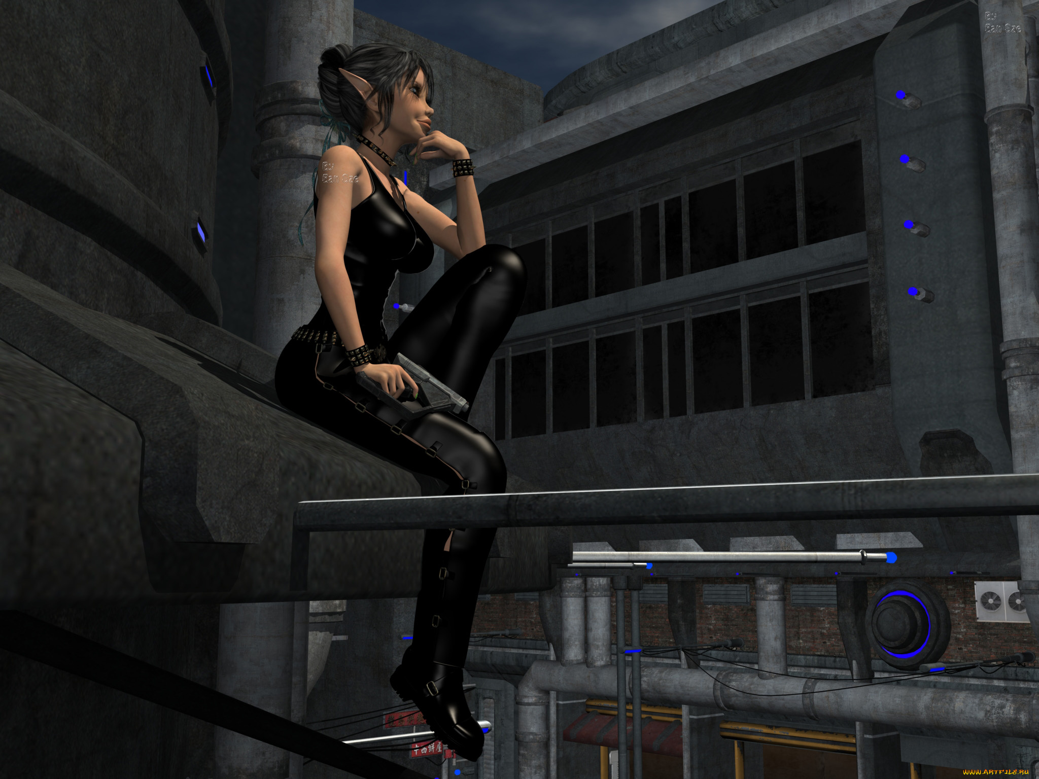 3д, графика, elves, эльфы, эльфийка