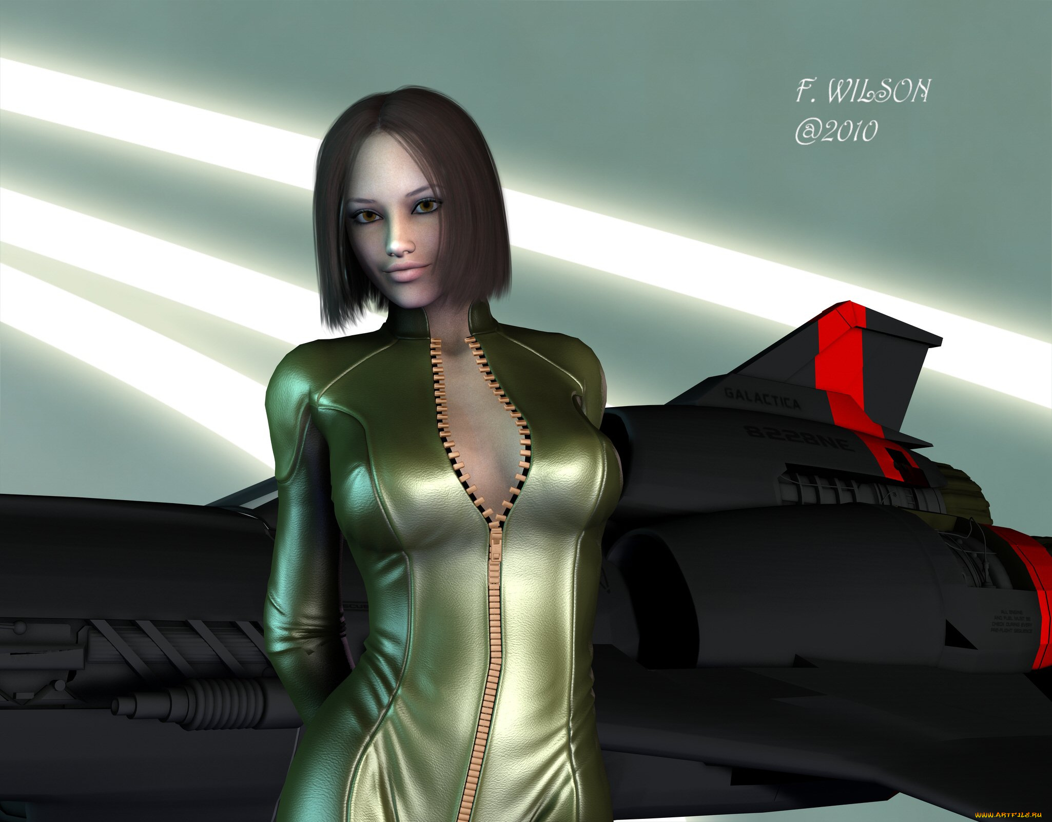 3д, графика, people, люди, девушка, самолет