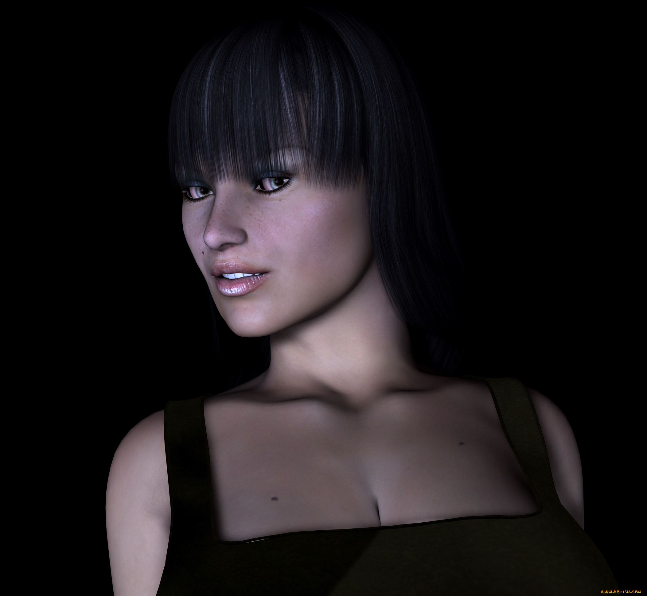 3д, графика, portraits, портрет, девушка