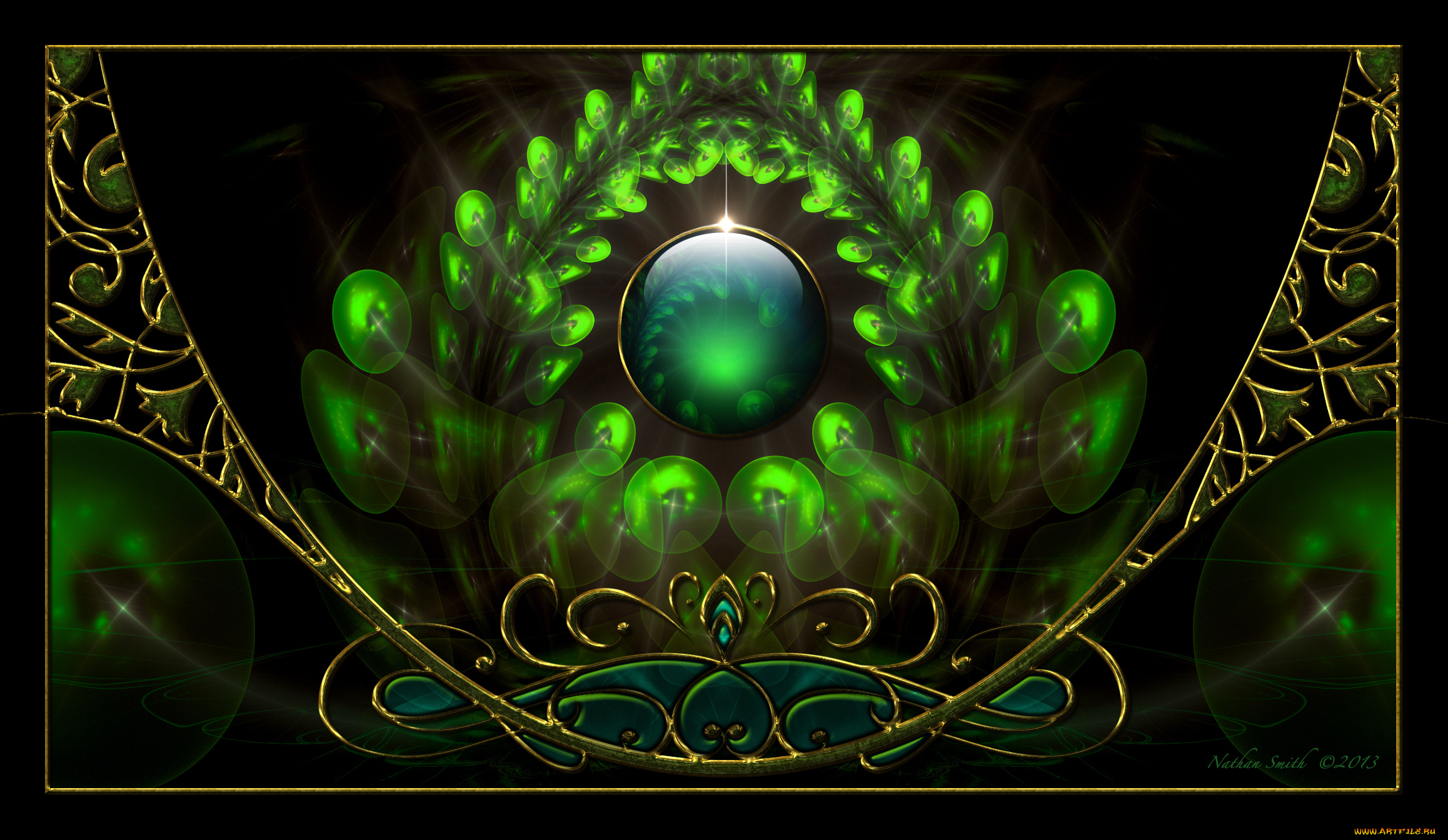 3д, графика, fractal, фракталы, фон