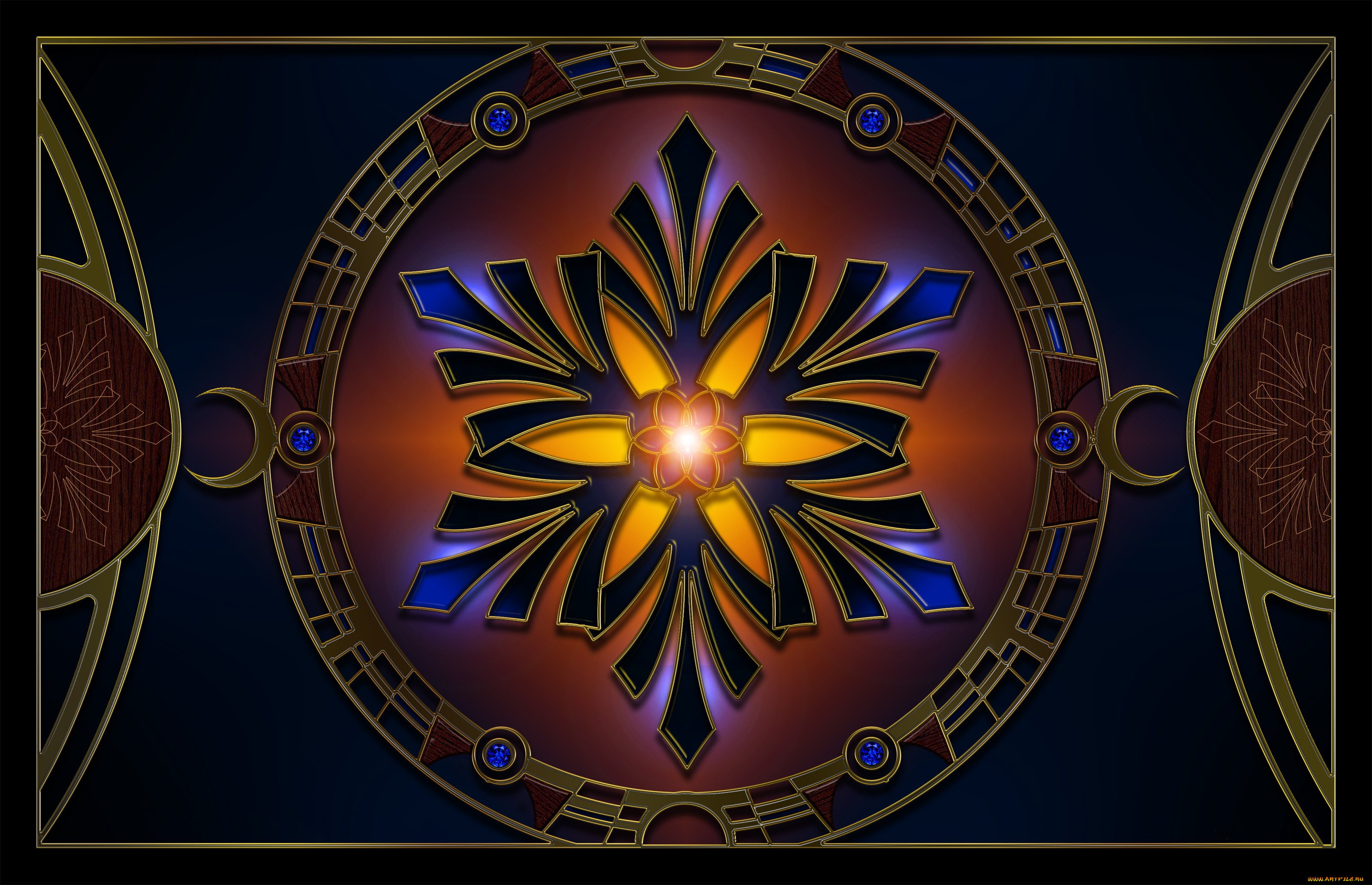 3д, графика, fractal, фракталы, фон