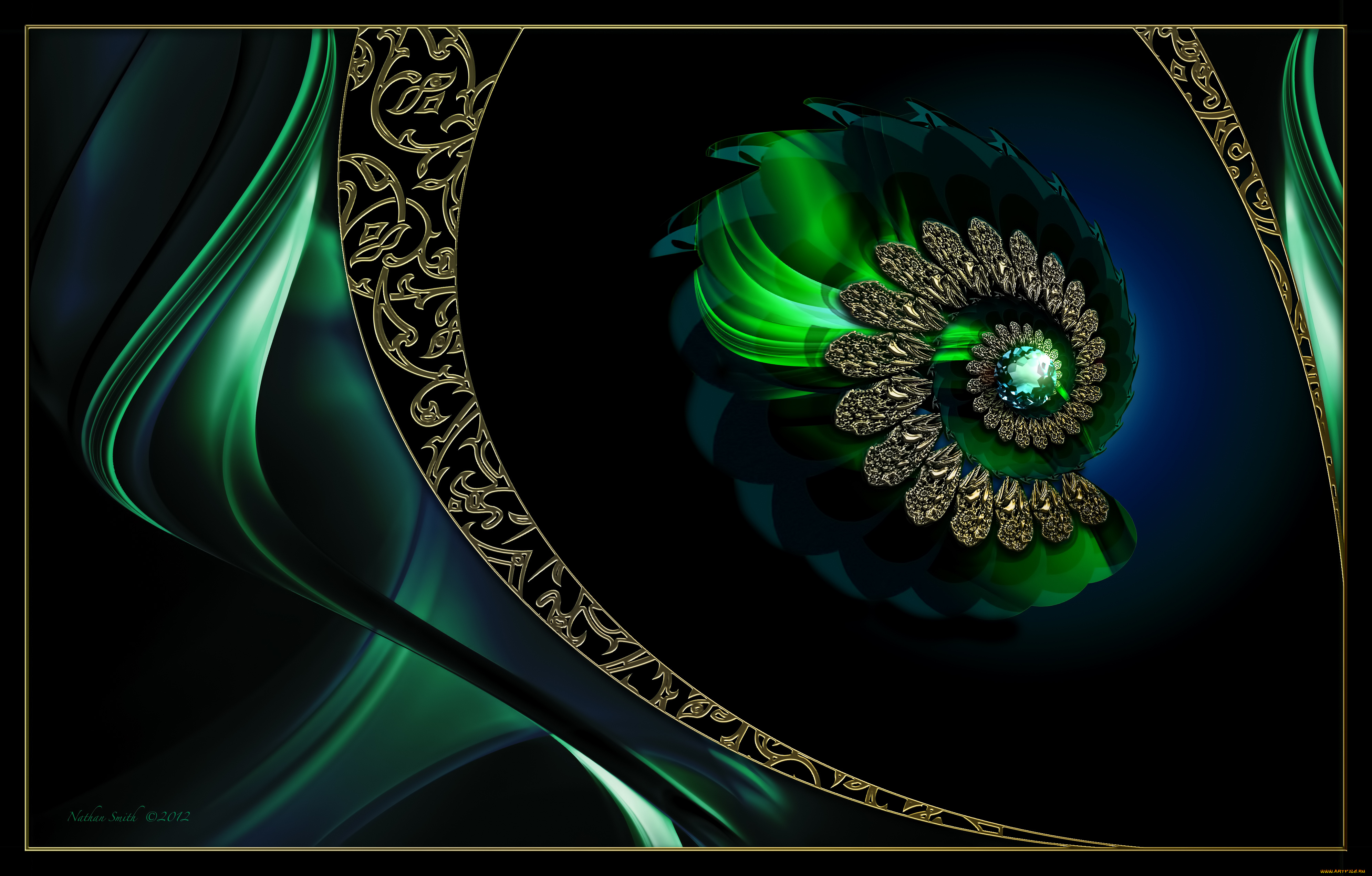 3д, графика, fractal, фракталы, фон