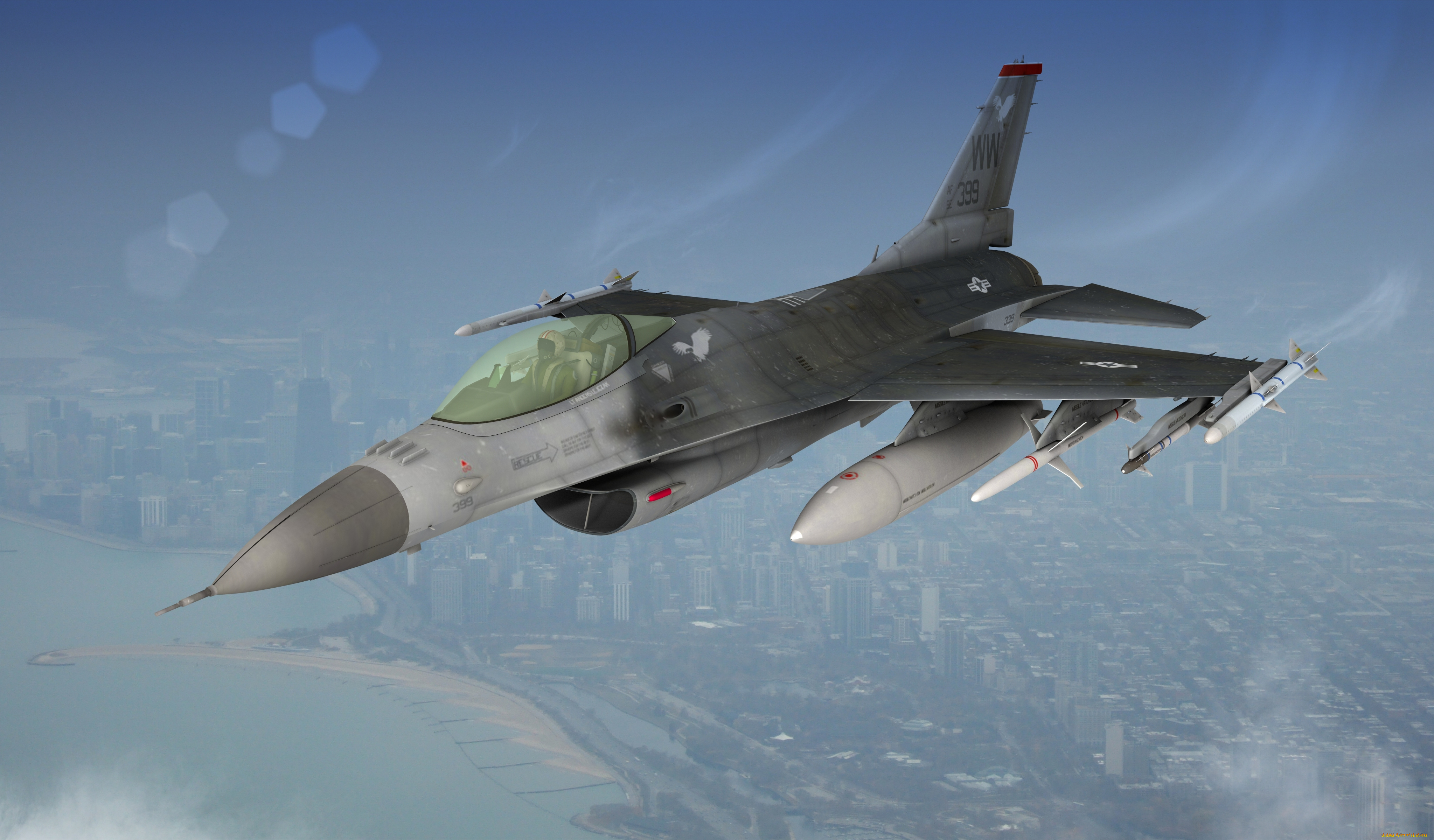 авиация, 3д, рисованые, graphic, полет, самолет