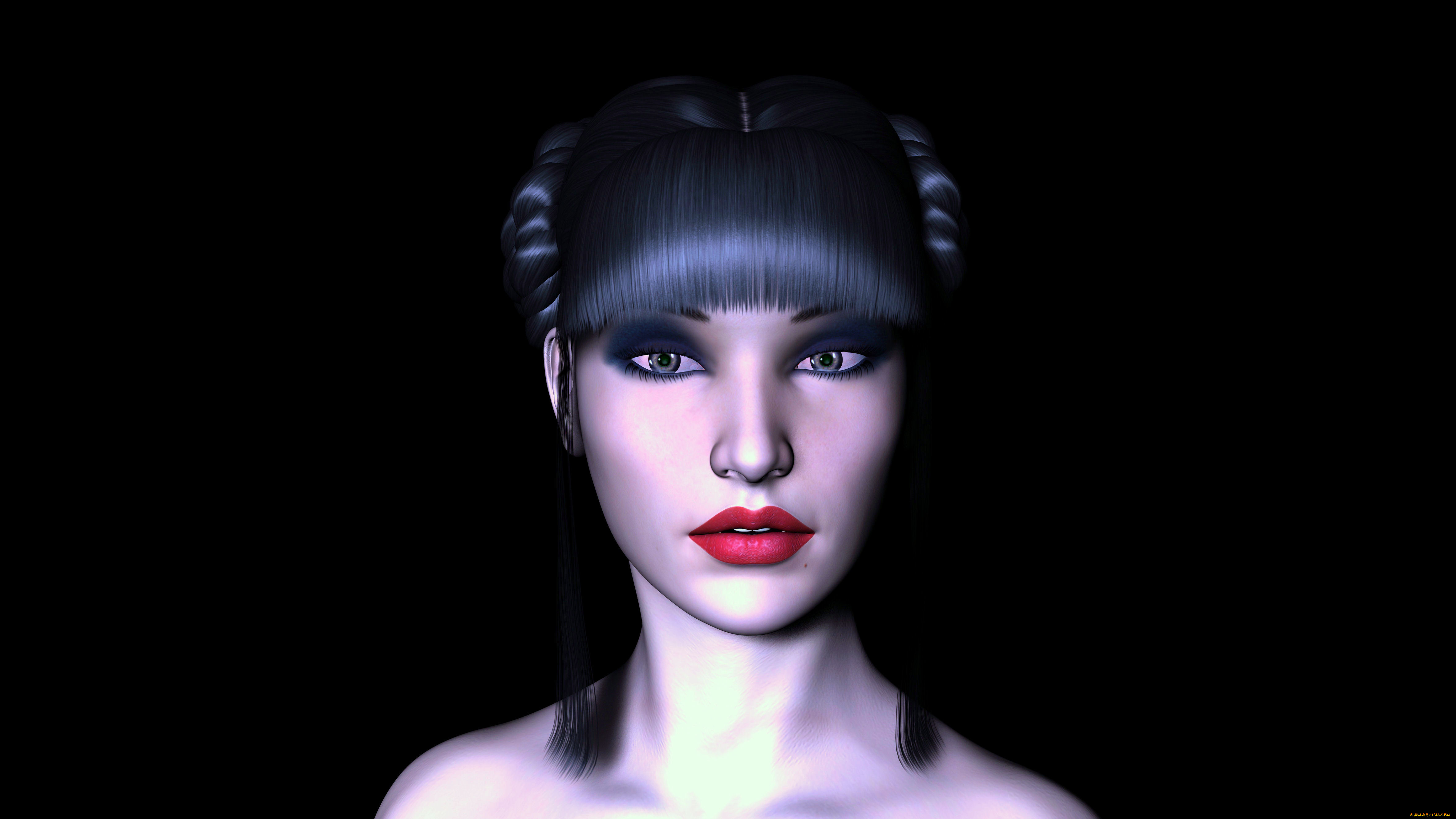 3д, графика, portraits, портрет, девушка