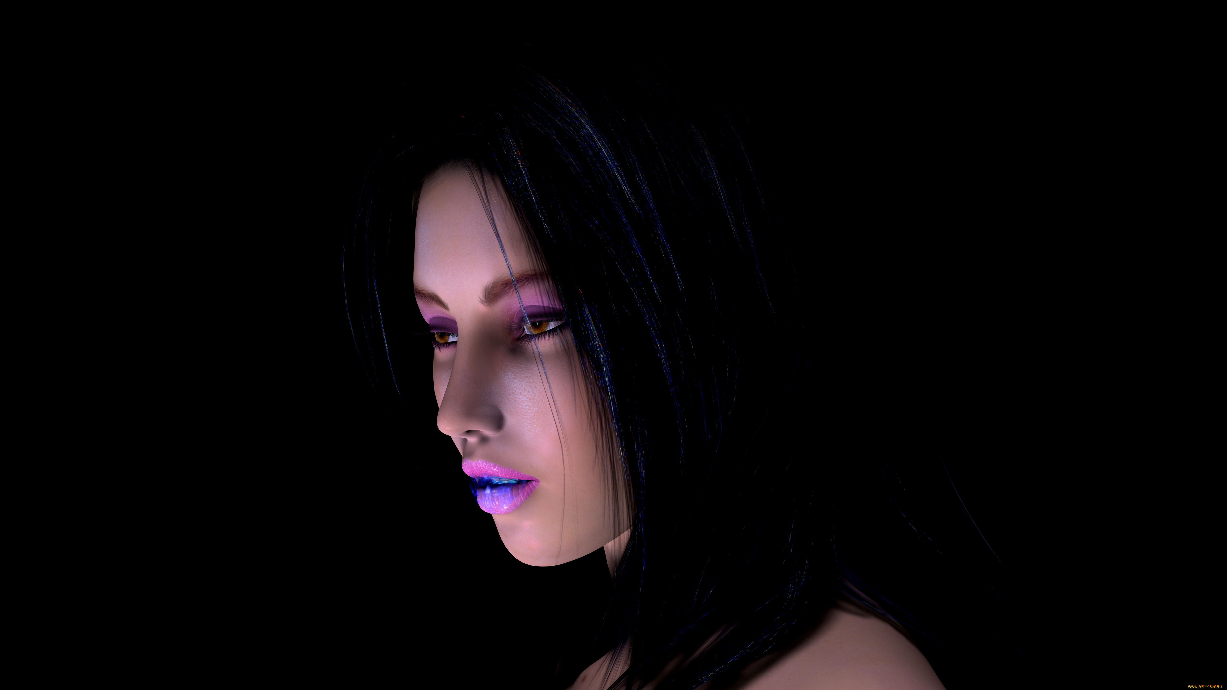 3д, графика, portraits, портрет, девушка