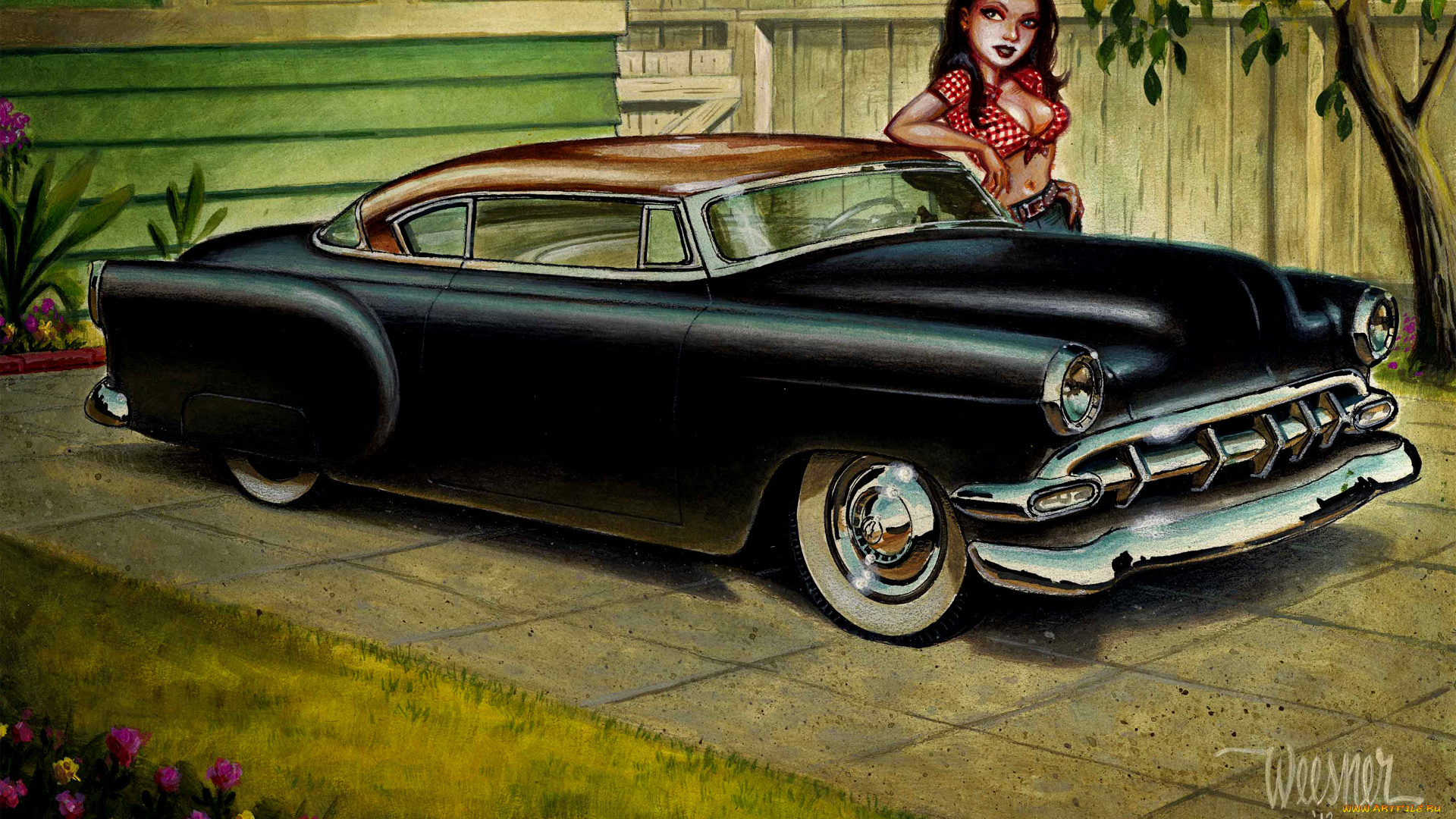 автомобили, рисованные, chevrolet