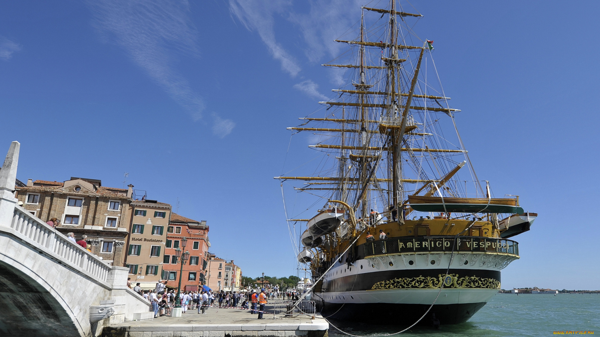 корабли, парусники, мачты