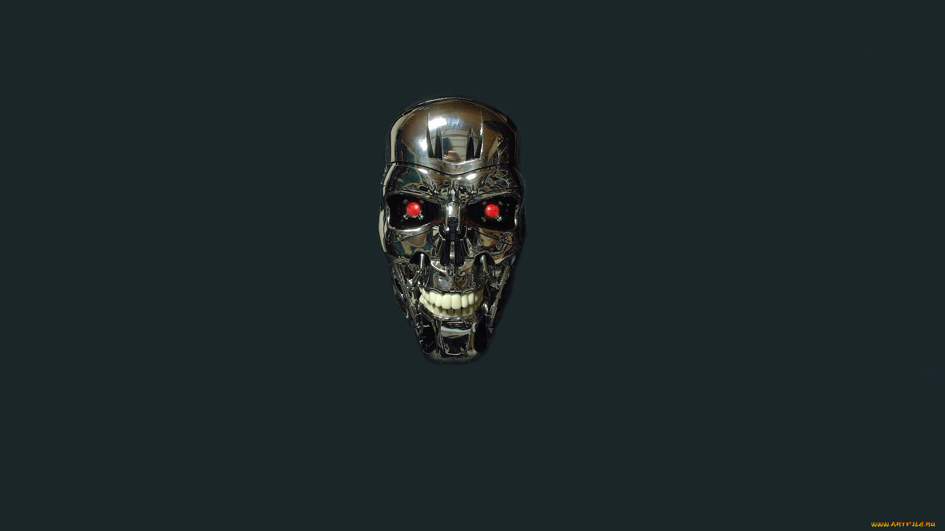 рисованные, минимализм, череп, голова, робот, terminator, терминатор