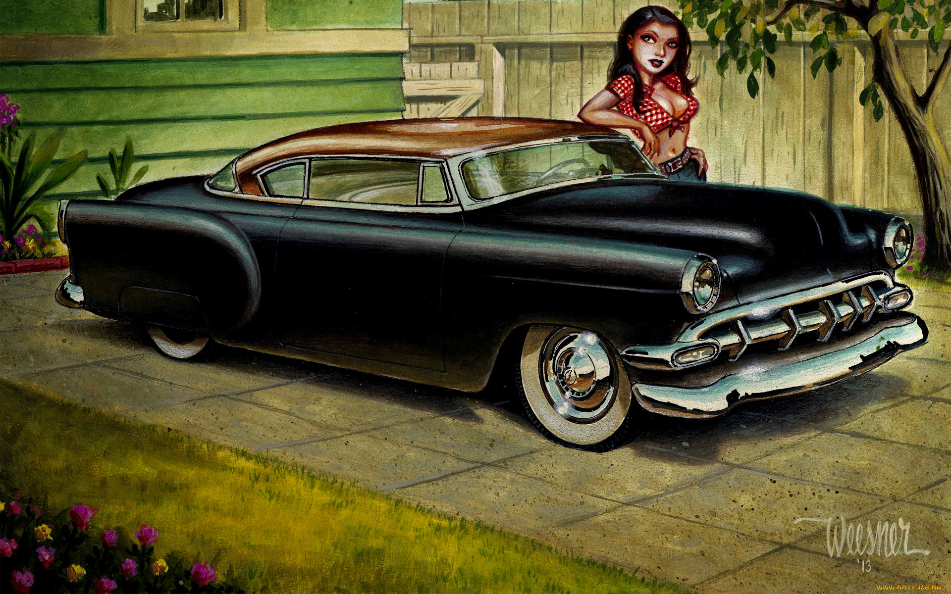 автомобили, рисованные, chevrolet