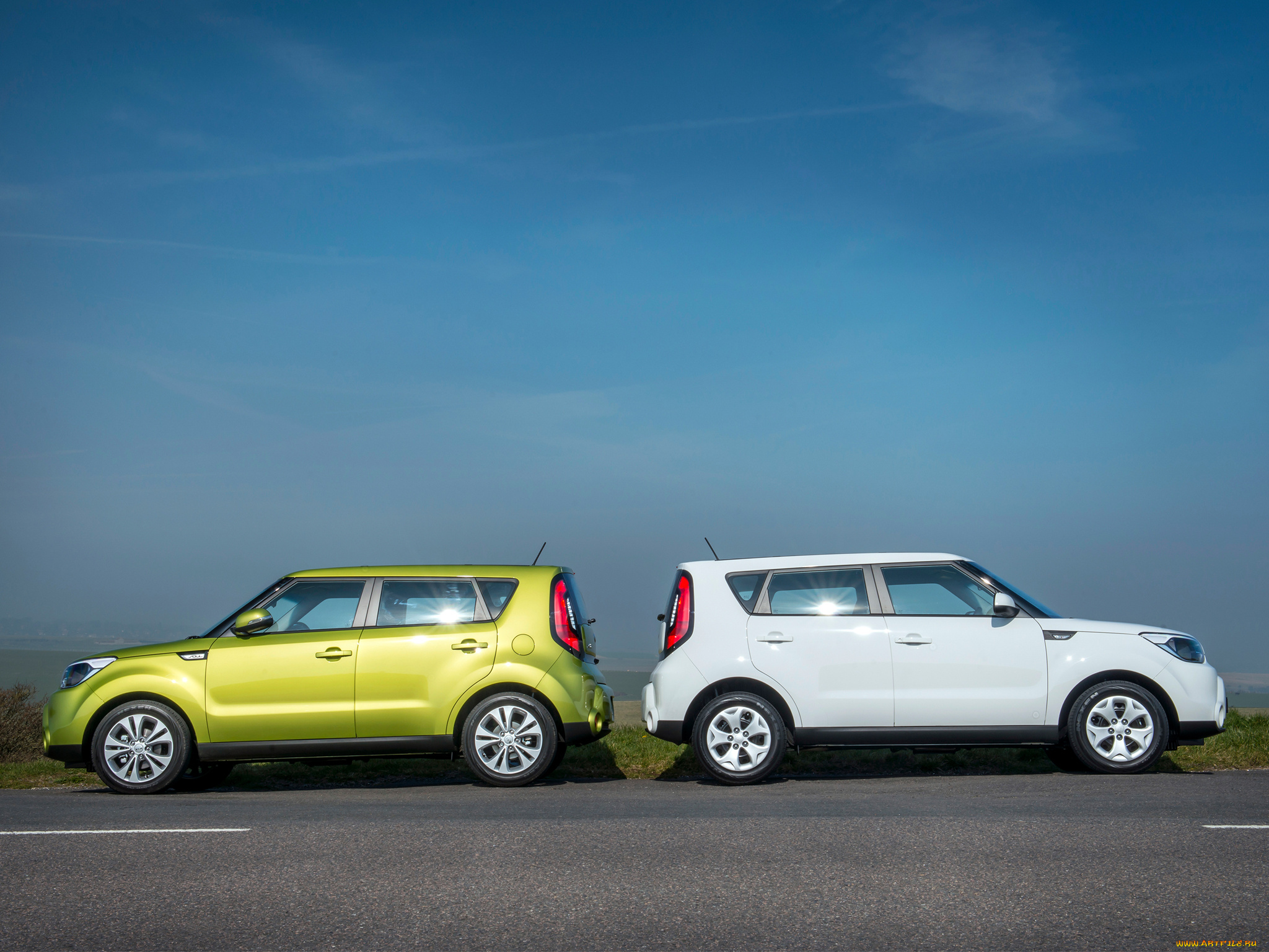 автомобили, kia, 2014, uk-spec, soul, зеленый