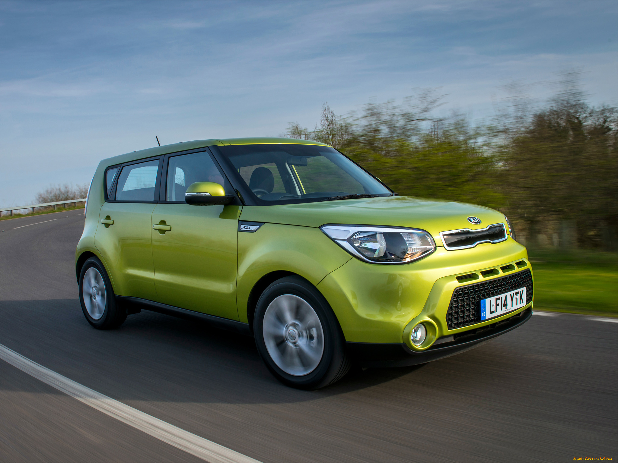 автомобили, kia, зеленый, 2014, uk-spec, soul