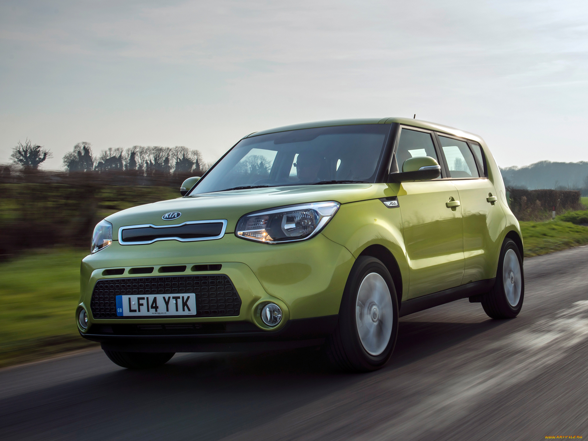 автомобили, kia, зеленый, 2014, uk-spec, soul