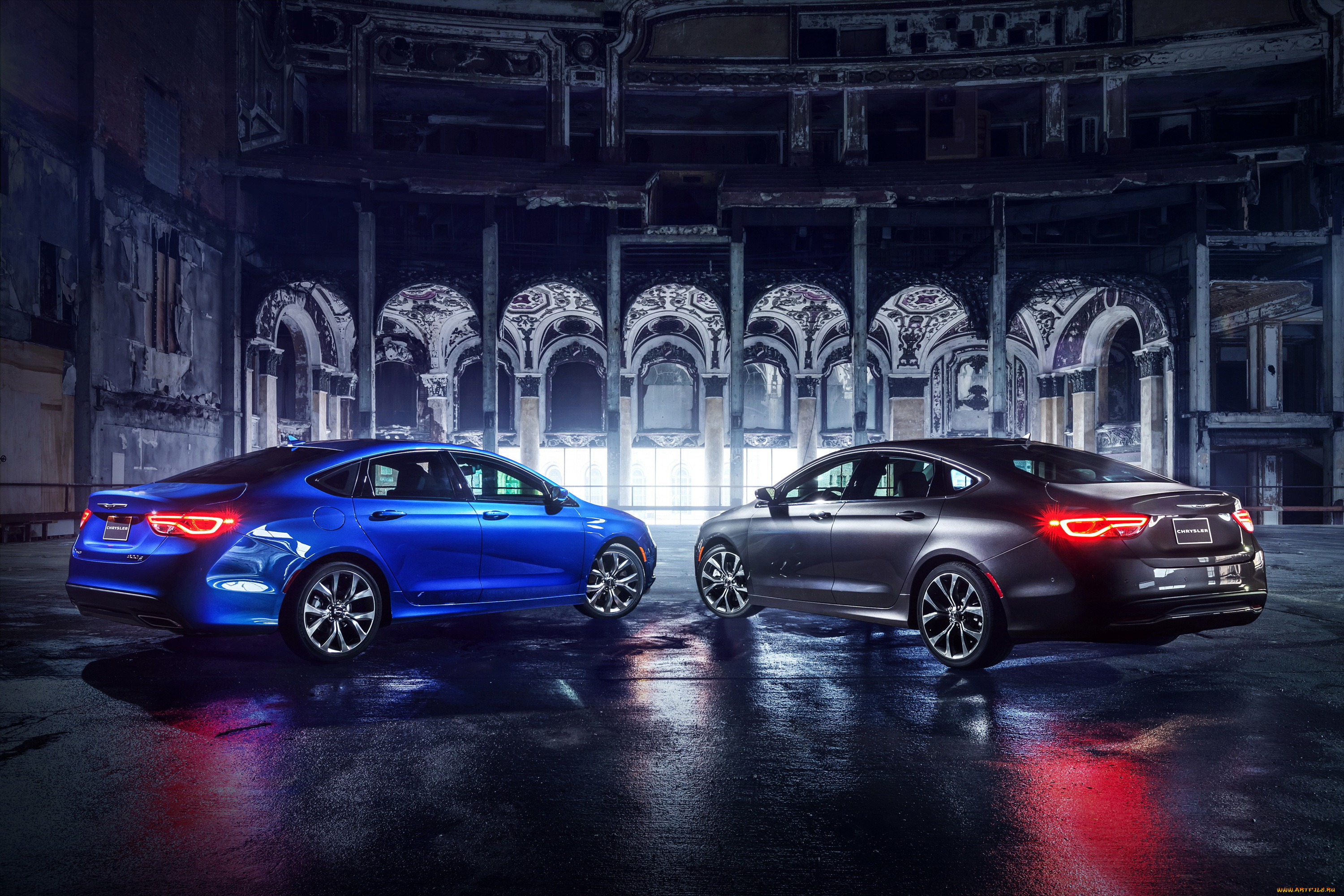 2014, chrysler, 200, sedan, автомобили, chrysler, дома, площадь, серый, ночь, синий