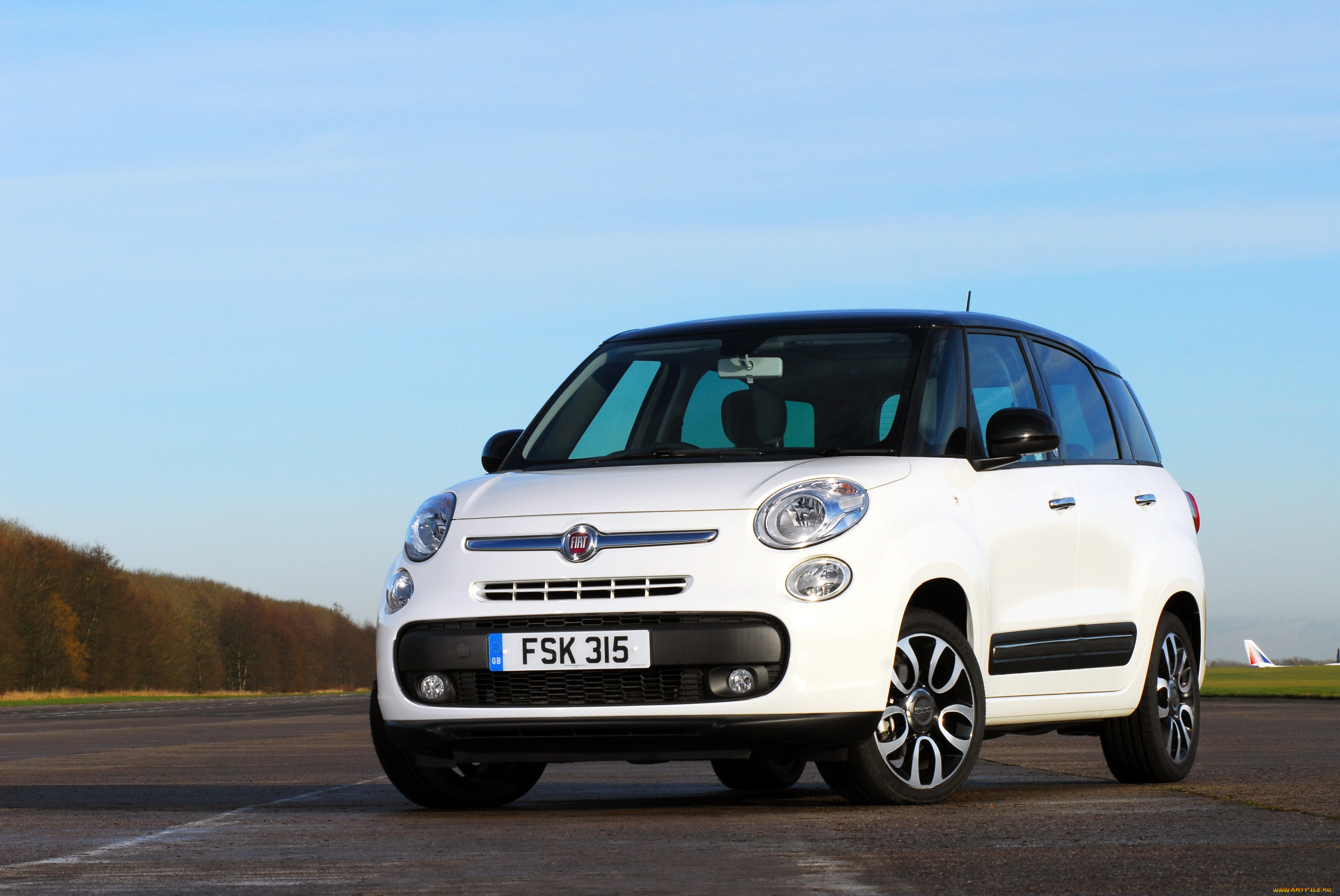 2014, fiat, 500l, автомобили, fiat, белый, дорога