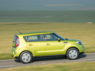 Картинка автомобили kia soul зеленый 2014 uk-spec