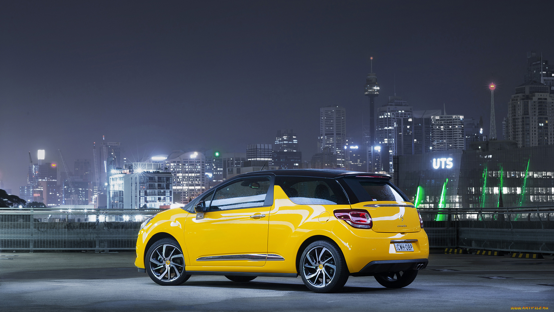 автомобили, citroen, au-spec, cabrio, ds3, citroеn, желтый, 2015г