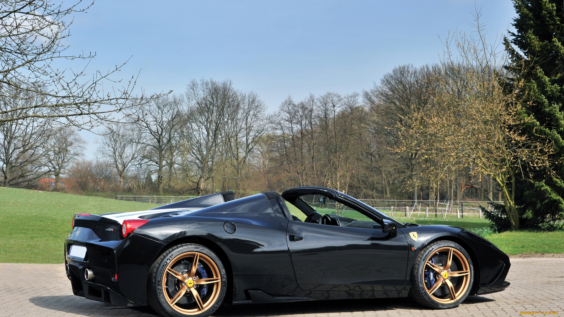 автомобили, ferrari, speciale, a, темный, 2014г, 458