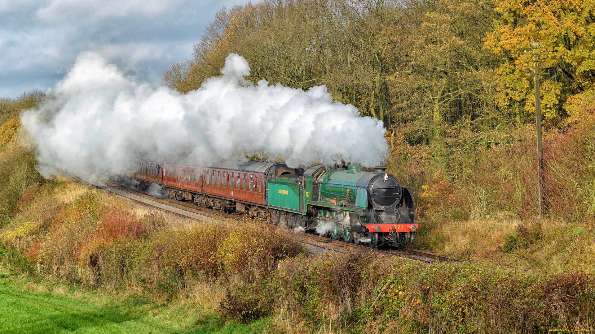техника, паровозы, железная, дорога, рельсы, паровоз