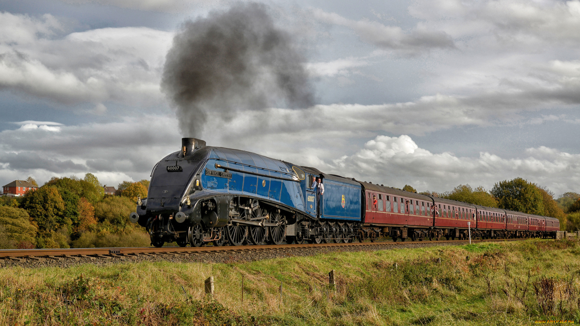 техника, паровозы, железная, дорога, рельсы, паровоз