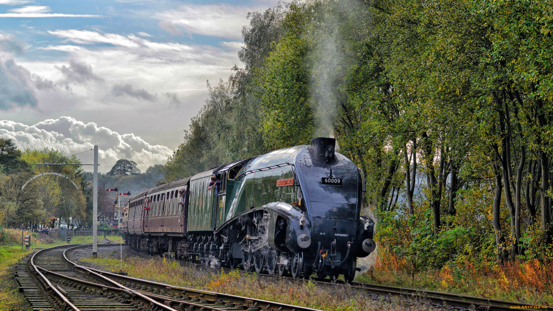 техника, паровозы, железная, дорога, рельсы, паровоз