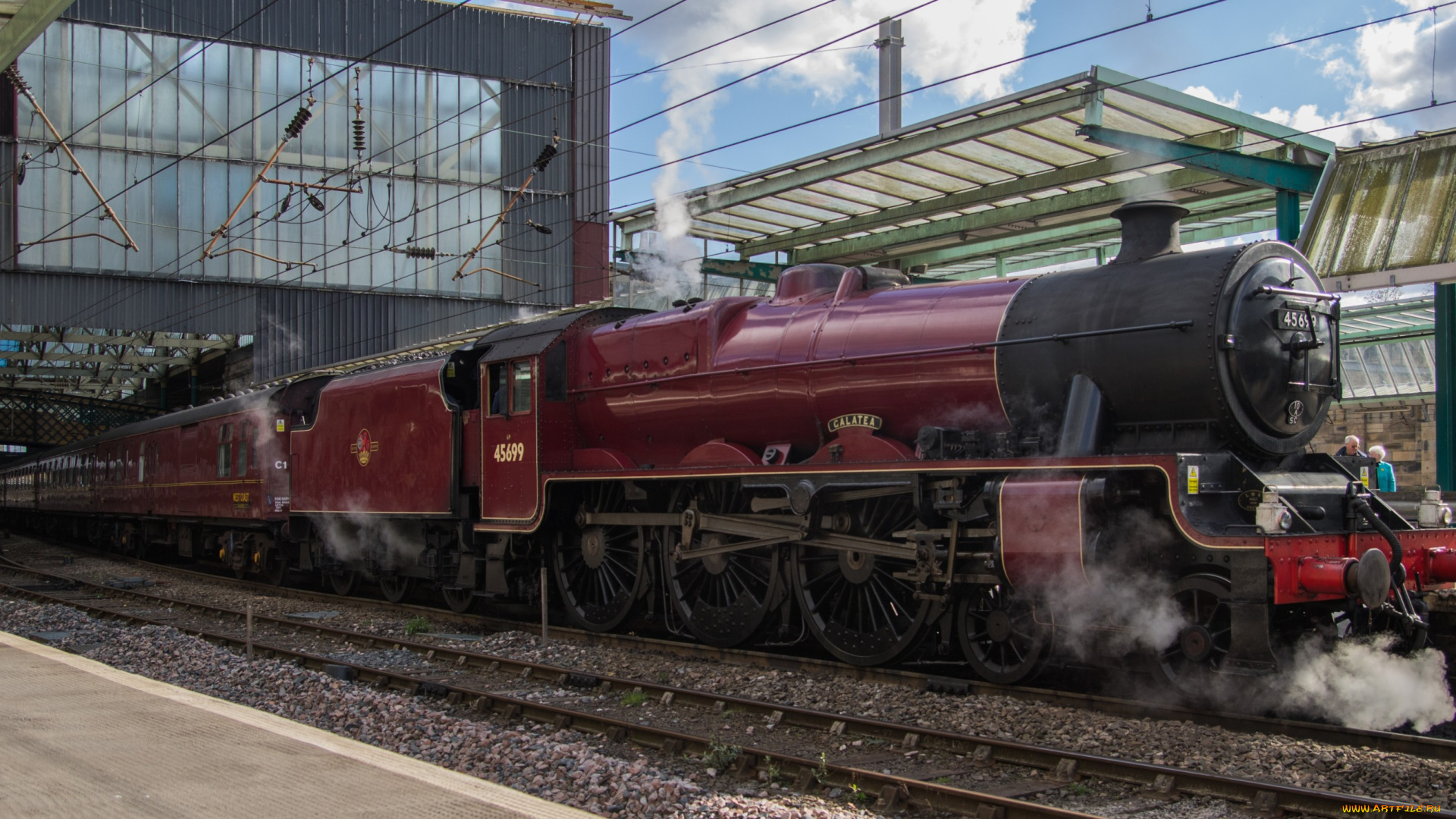 техника, паровозы, железная, дорога, рельсы, паровоз