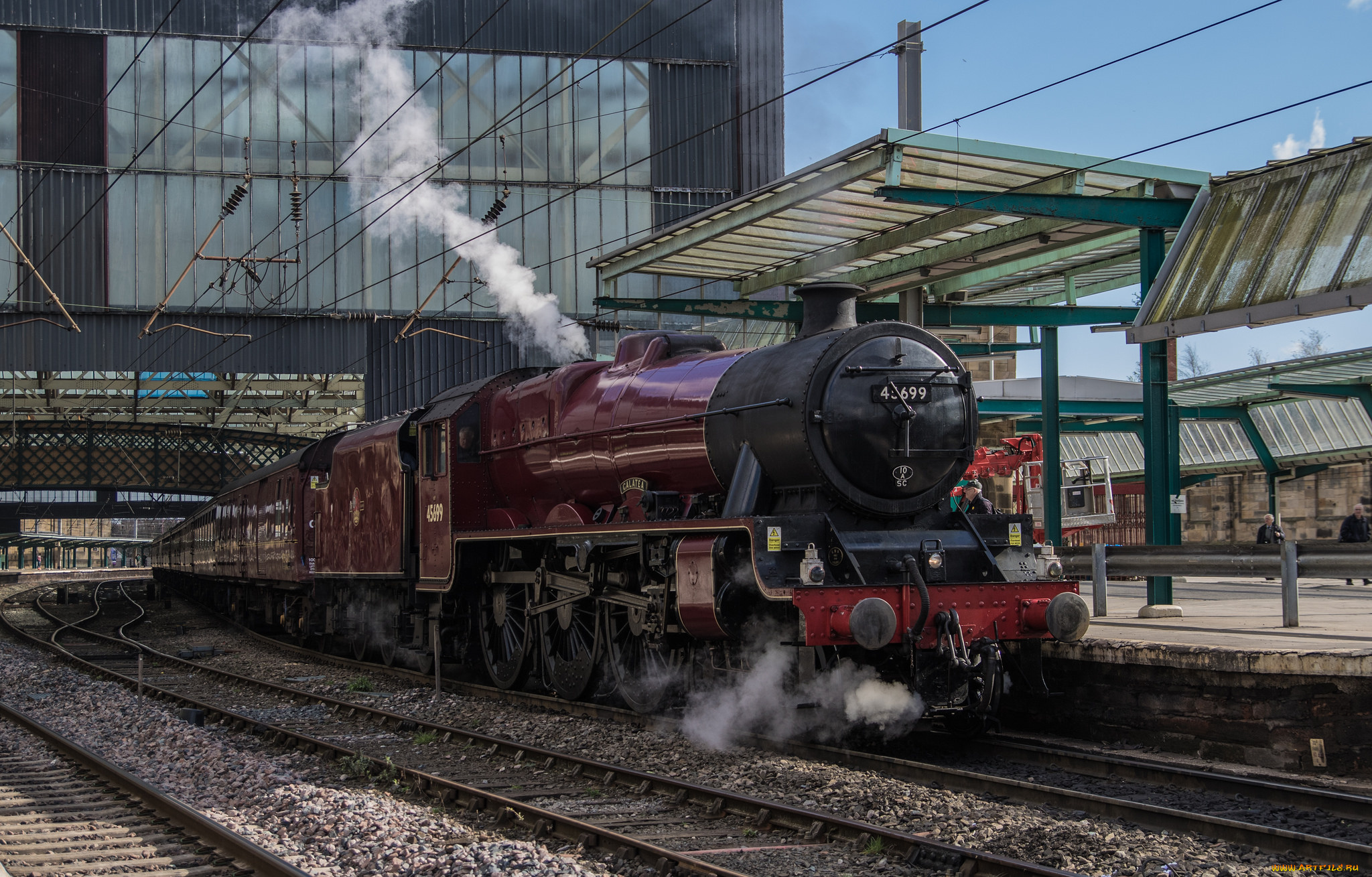 техника, паровозы, железная, дорога, рельсы, паровоз