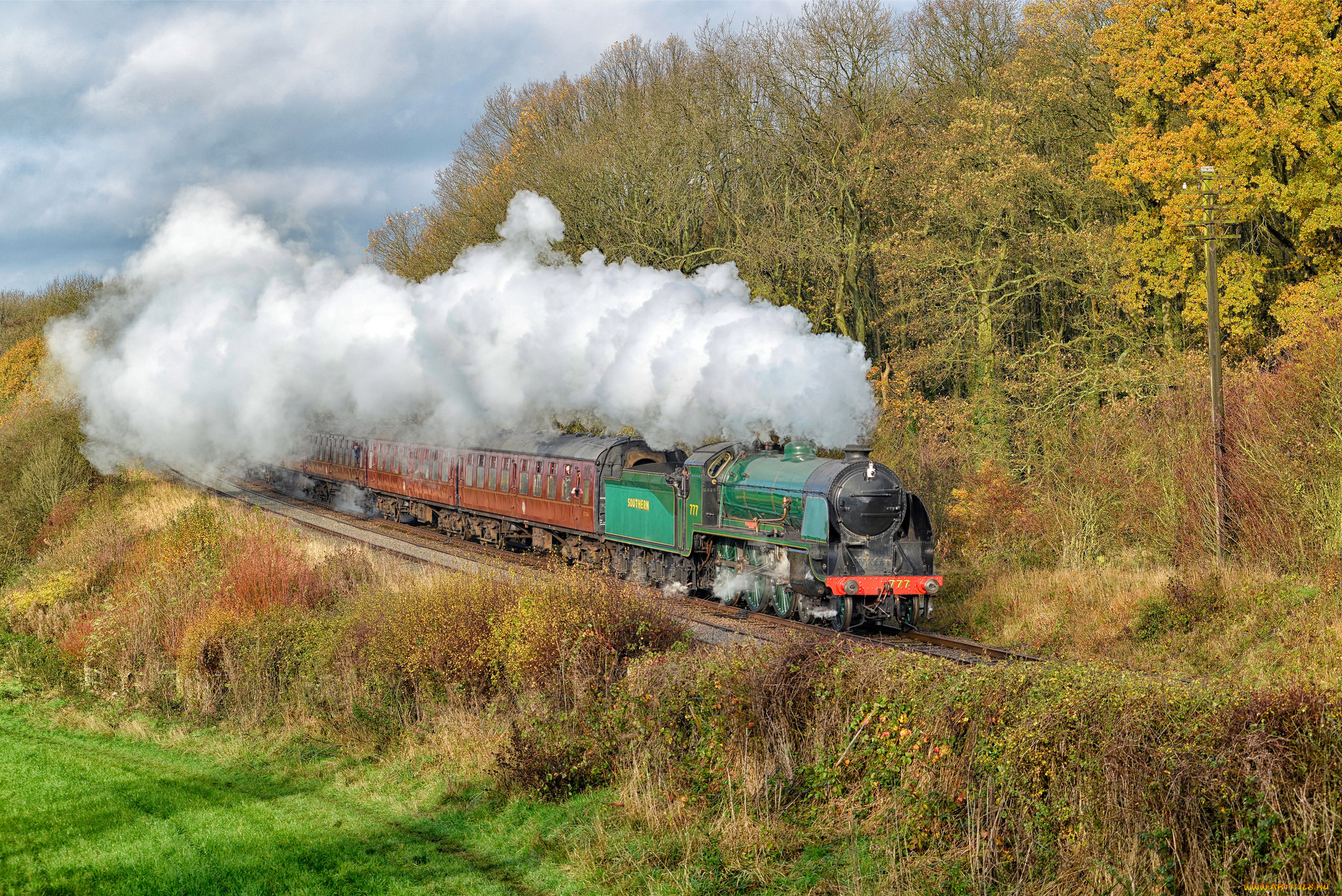 техника, паровозы, железная, дорога, рельсы, паровоз
