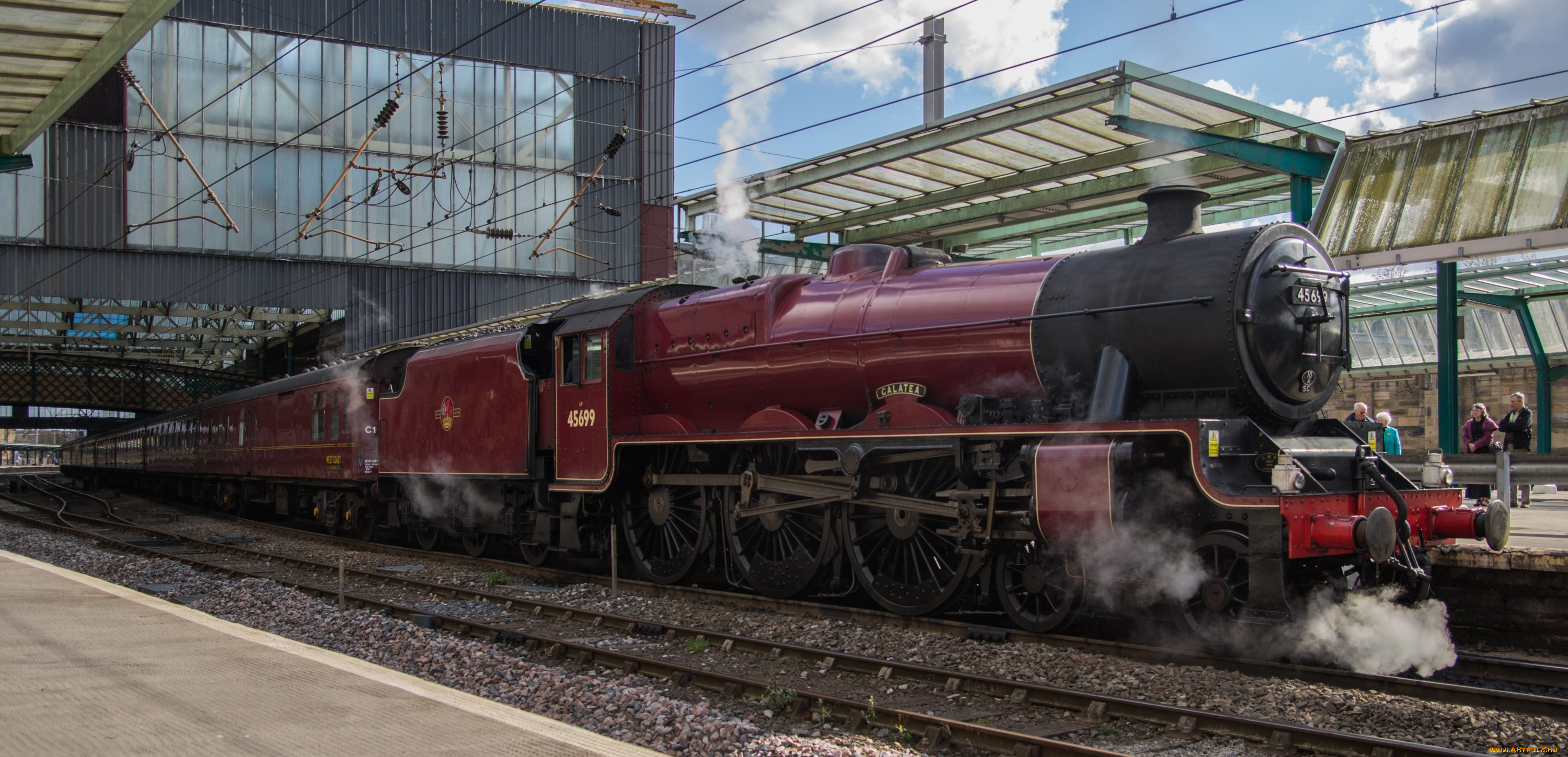 техника, паровозы, железная, дорога, рельсы, паровоз