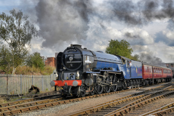 Картинка техника паровозы железная дорога рельсы паровоз