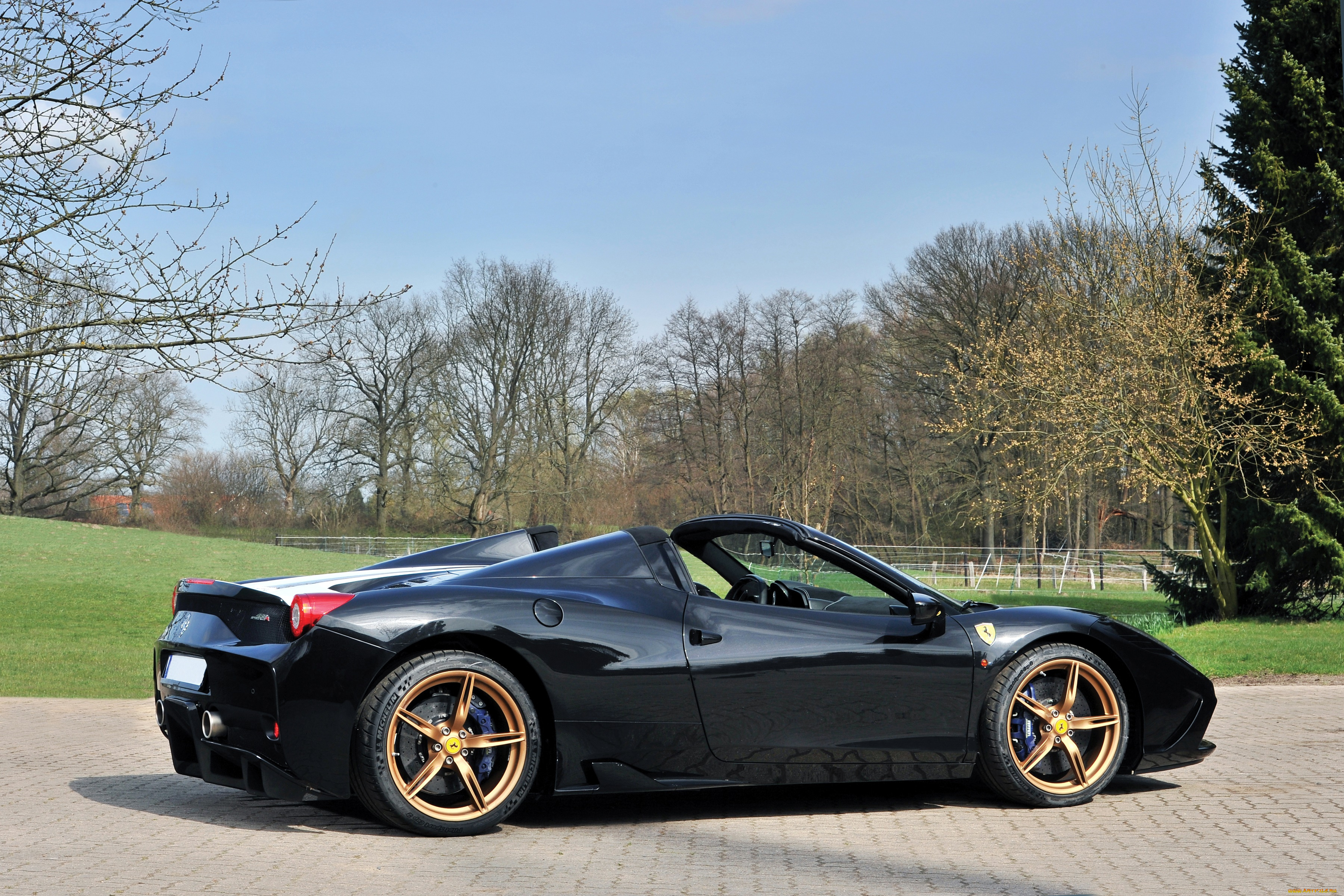 автомобили, ferrari, speciale, a, темный, 2014г, 458