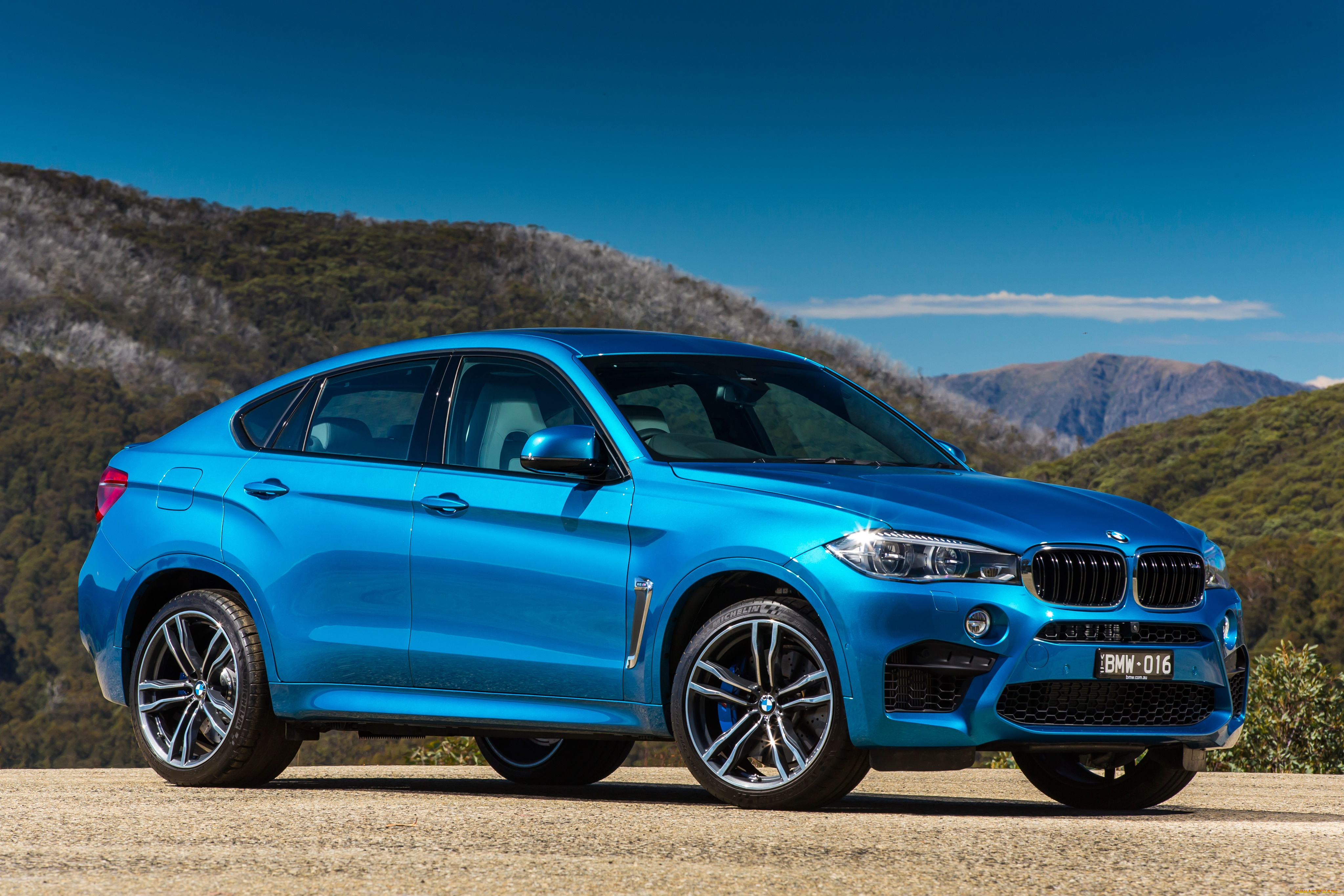 автомобили, bmw, голубой, 2015г, f16, au-spec, x6, m