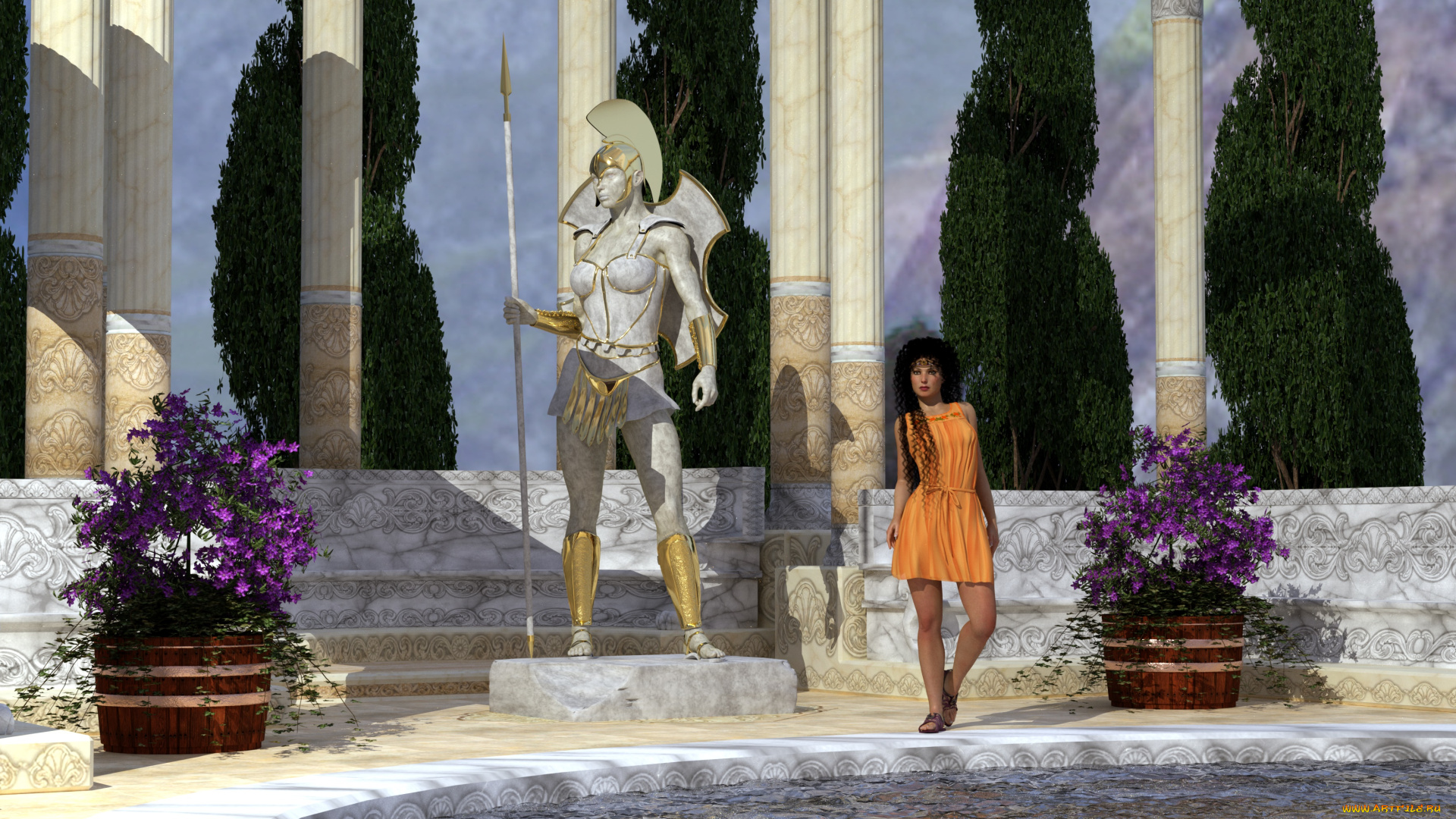 3д, графика, люди, , people, девушка, фон, взгляд