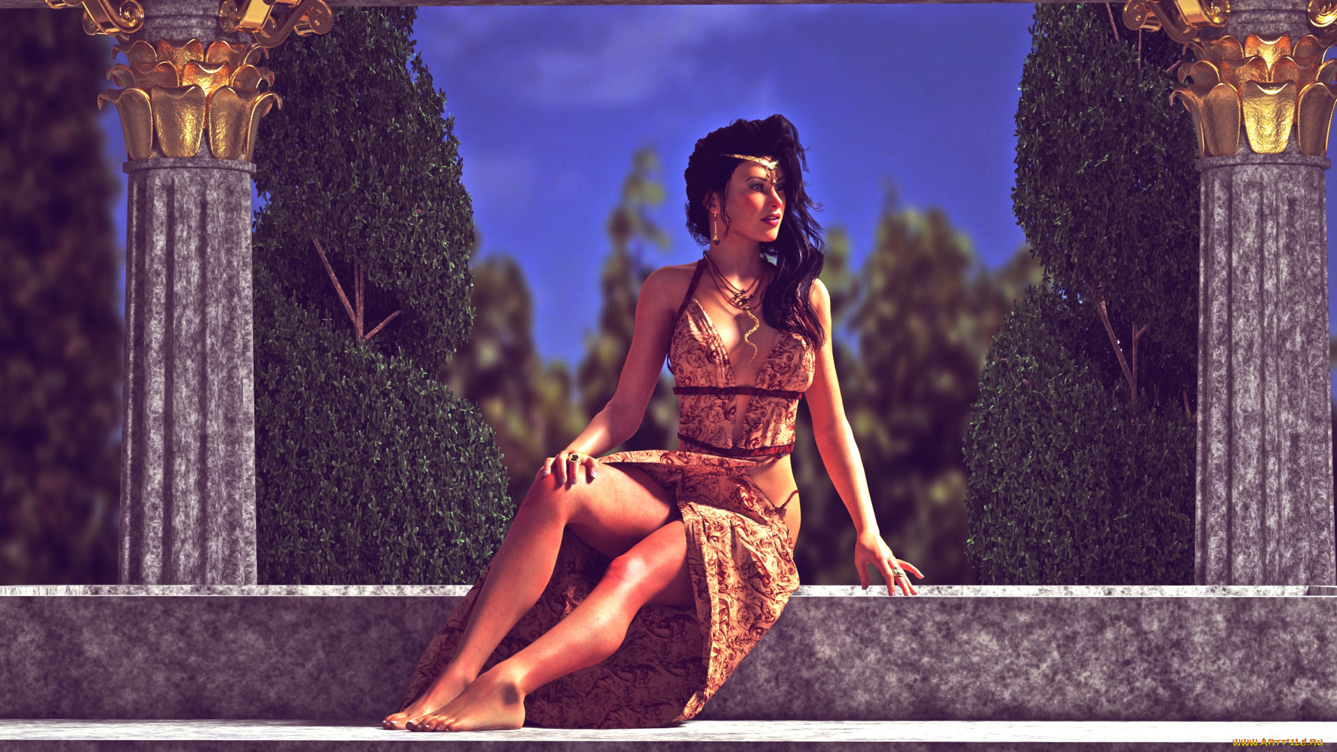 3д, графика, люди, , people, фон, девушка, взгляд