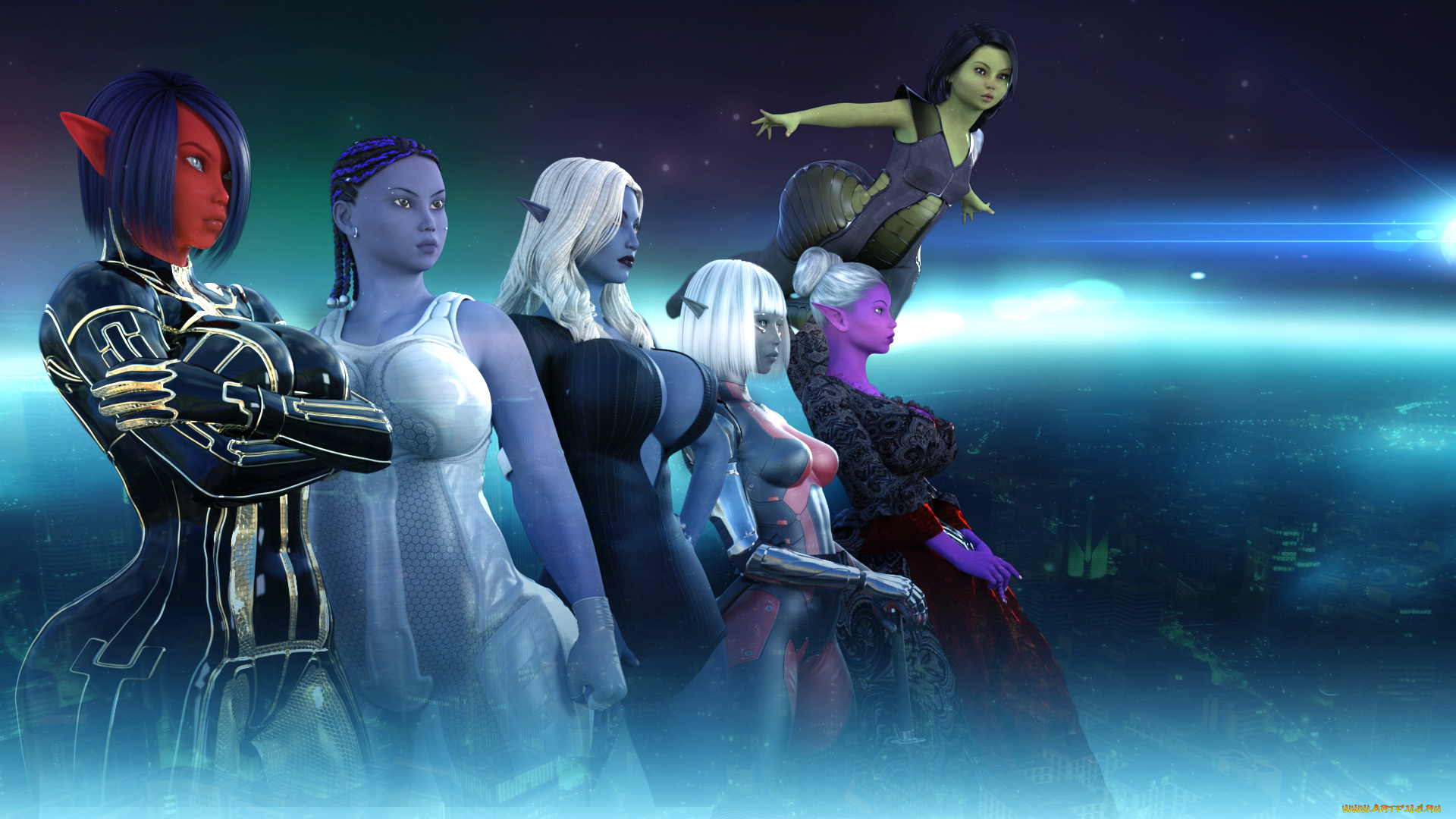 3д, графика, существа, , creatures, халки, взгляд, фон