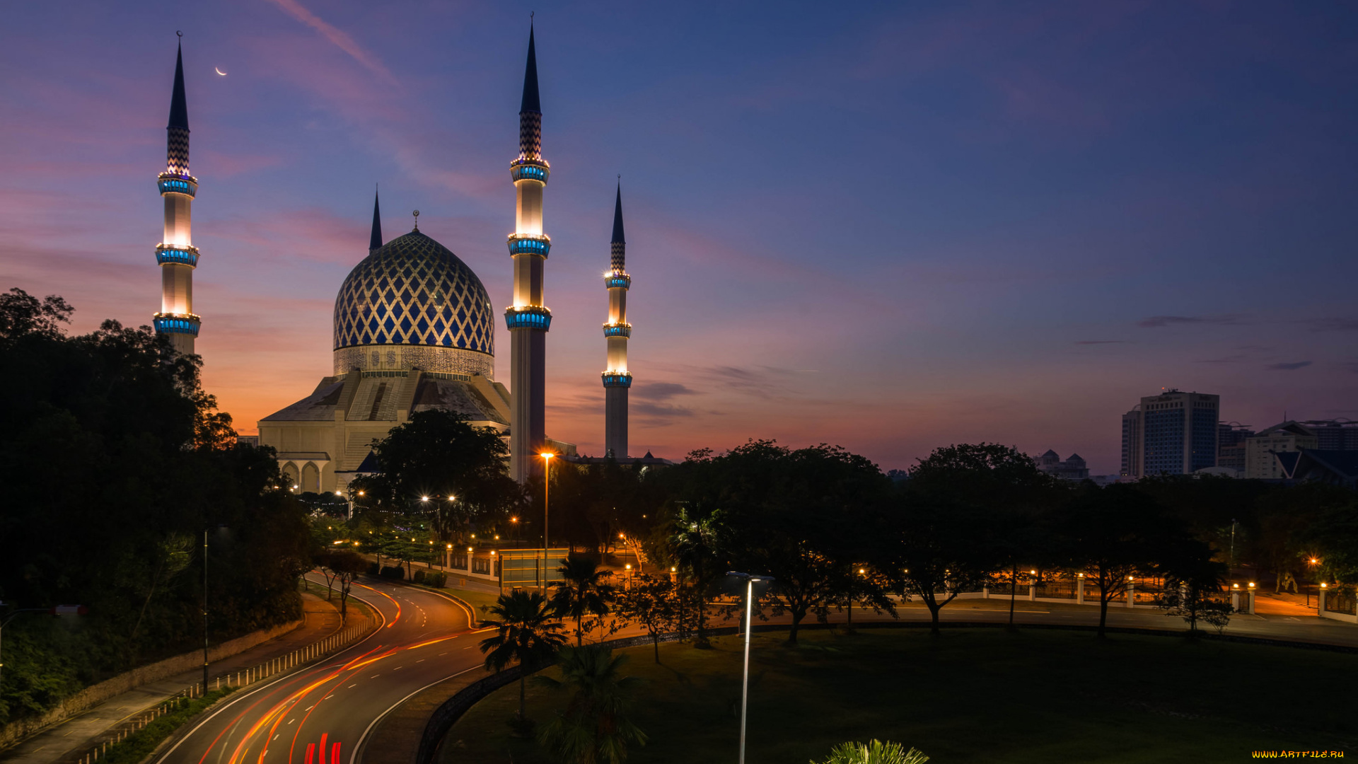 города, -, мечети, , медресе, мечеть, ночь