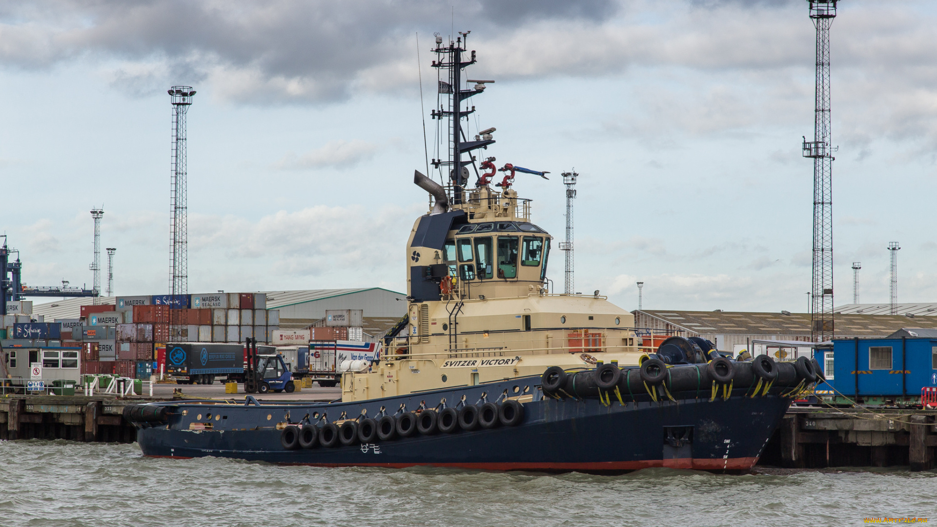 корабли, баркасы, , , буксиры, порт