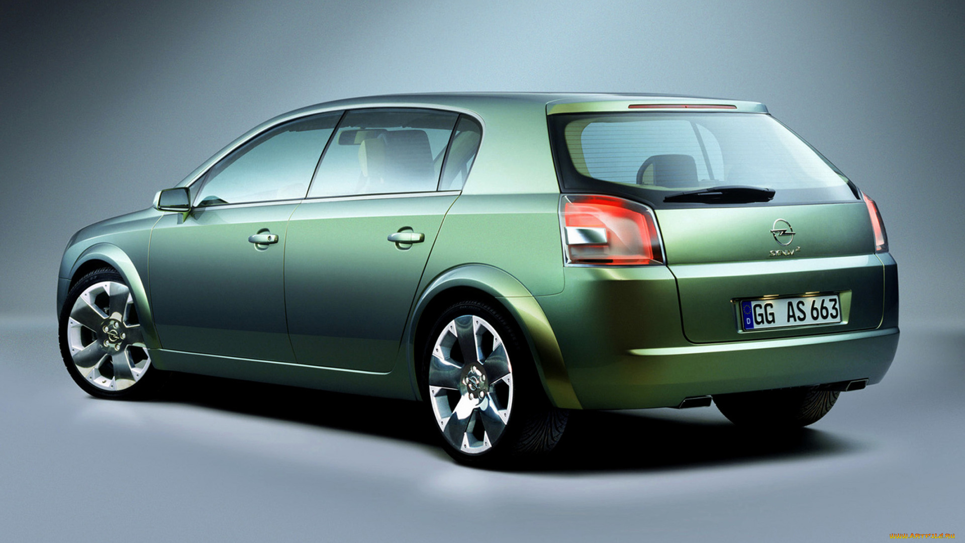 opel, signum-2, concept, 2001, автомобили, opel, 2001, concept, signum-2, серый, фон, салатовый